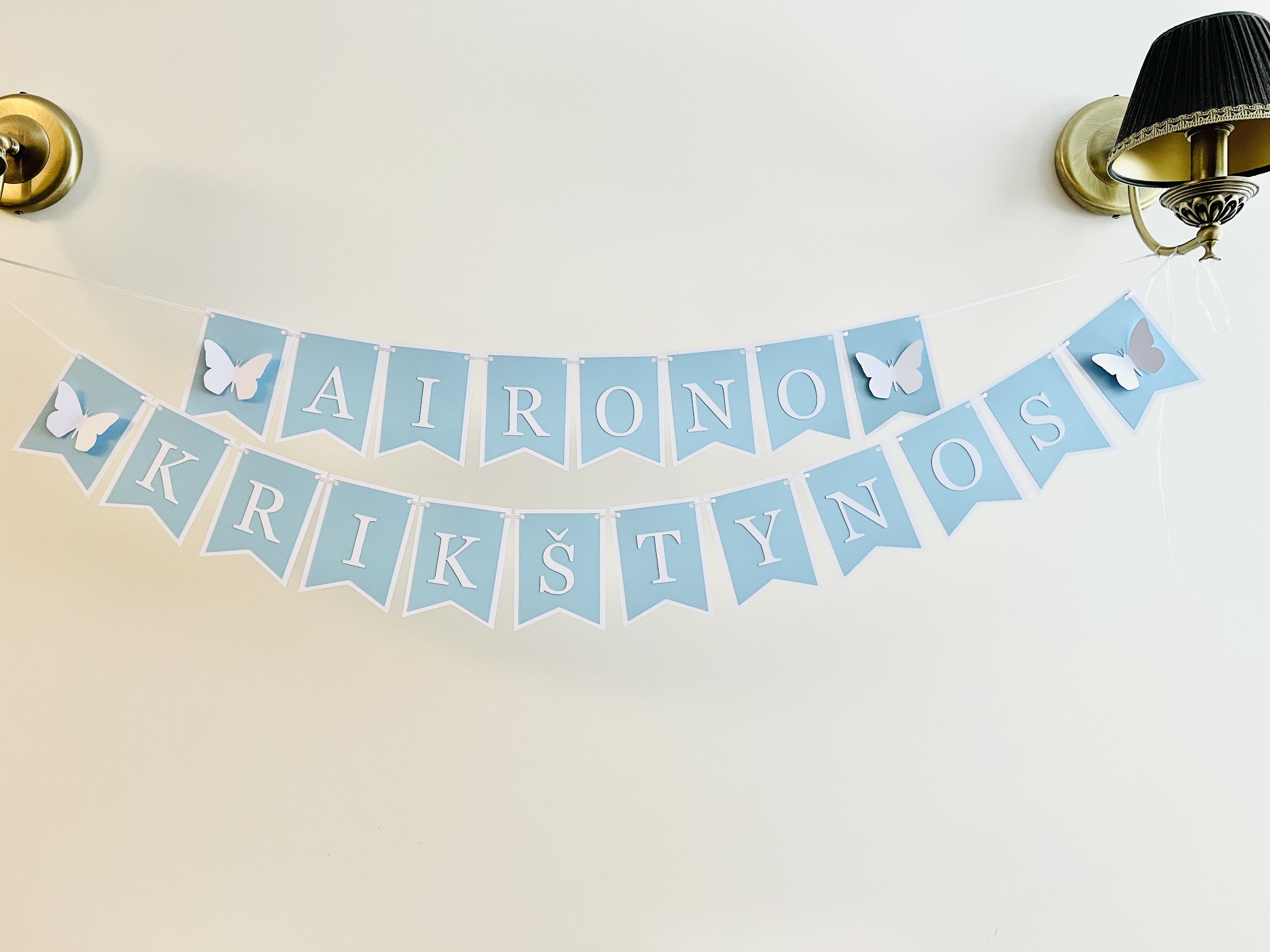 Popierinė girlianda "Krikštynos"