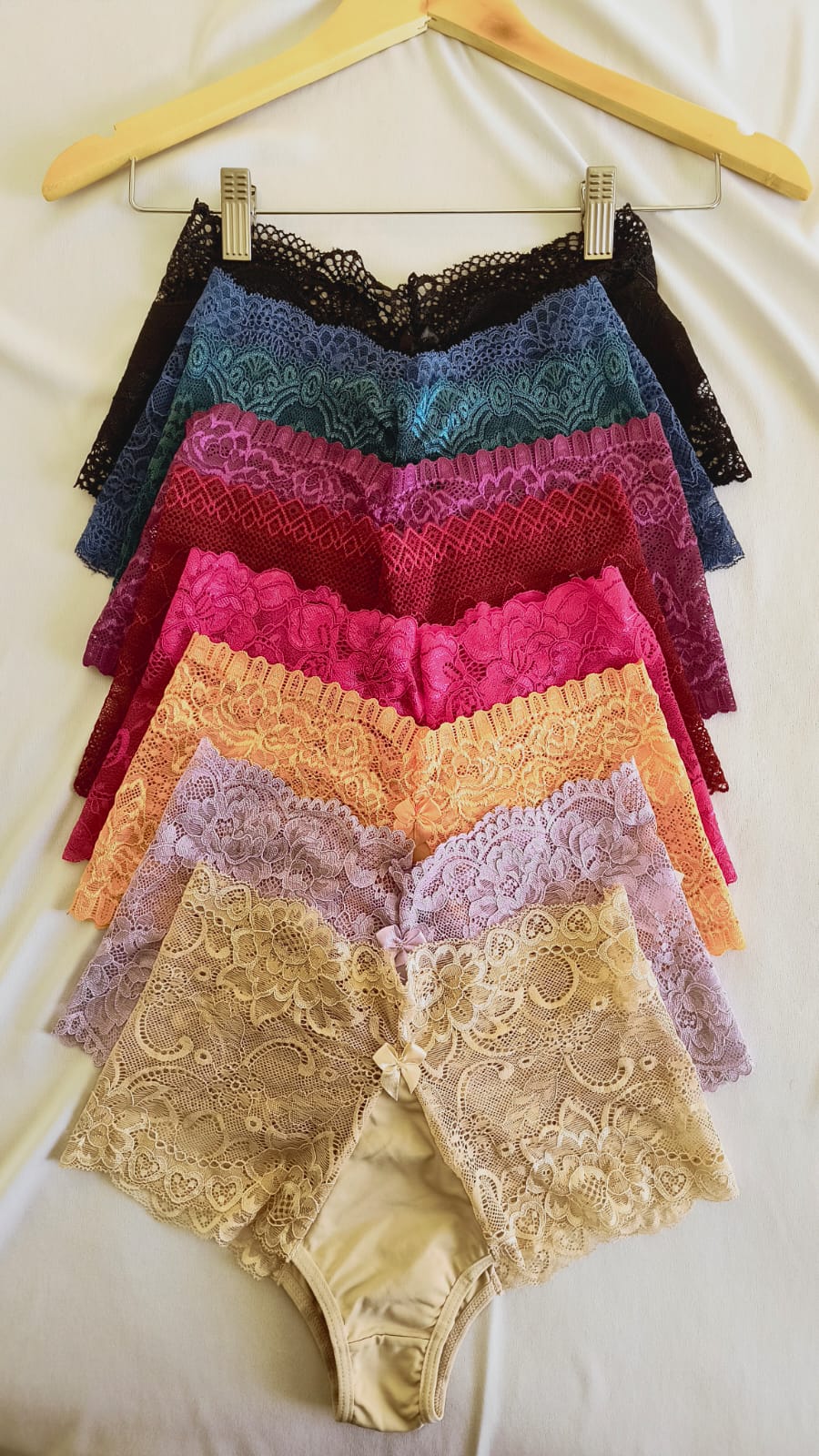 Calcinha Calessom em renda de algodão Ref: 239