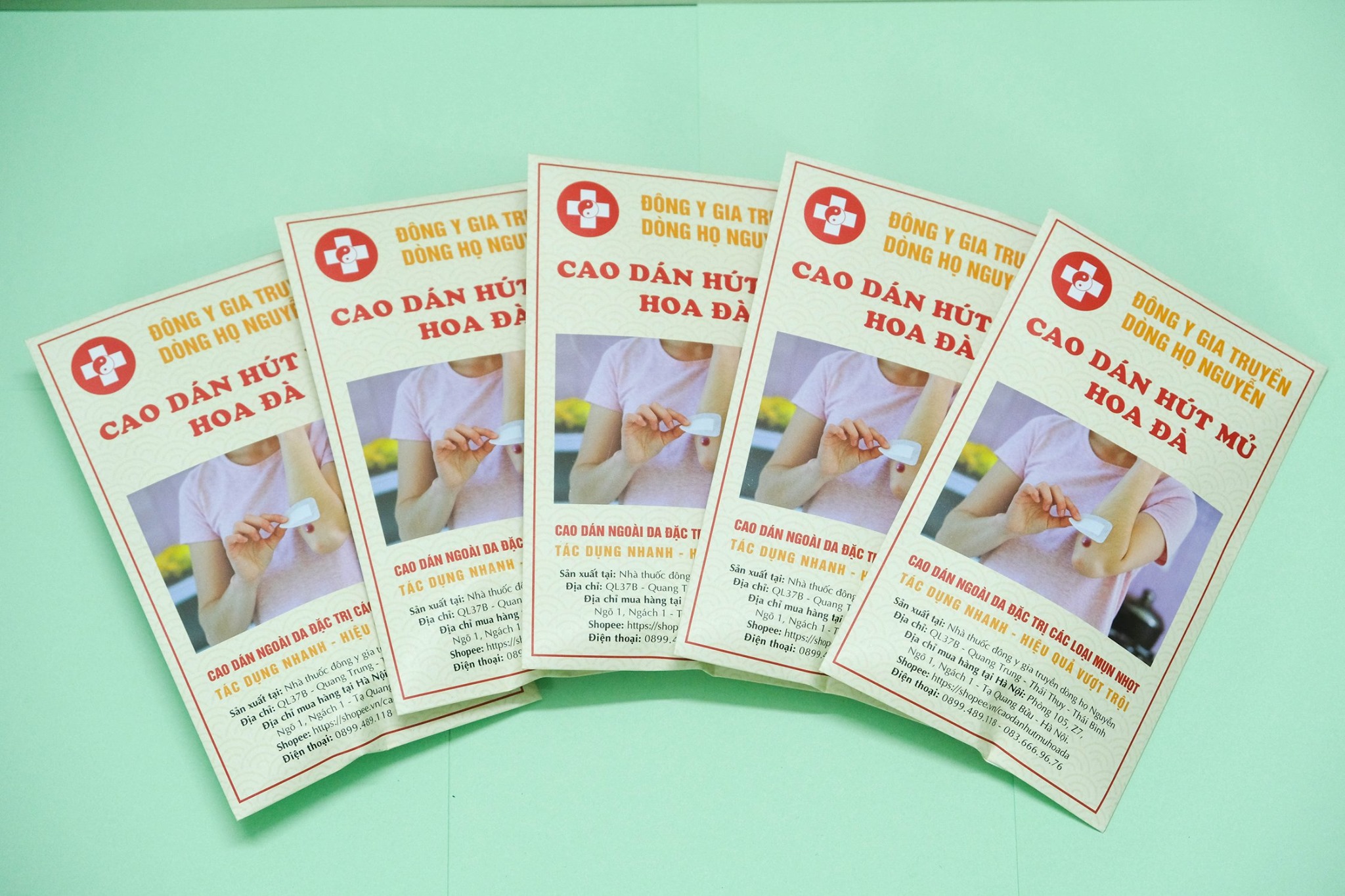 Combo 5 liệu trình Cao dán hút mủ Hoa Đà 