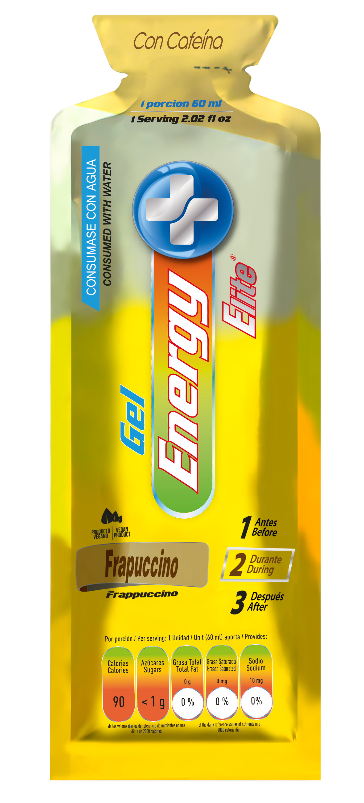 Hidro gel Carbohidrato + Cafeína x unidad