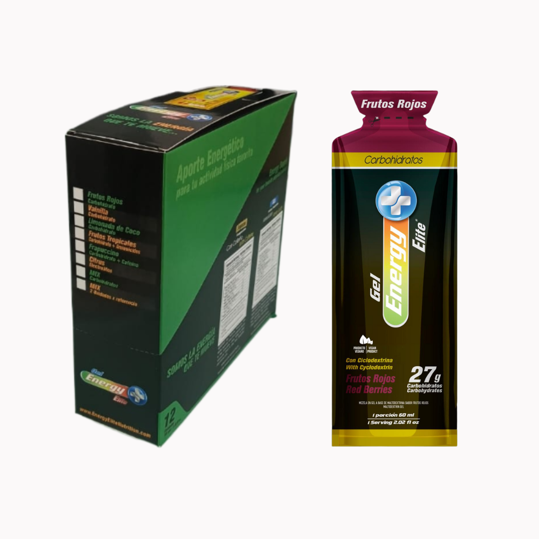 HIDROGEL CARBO 27 g - SABOR FRUTOS ROJOS - CAJA X 12 UNIDADES 