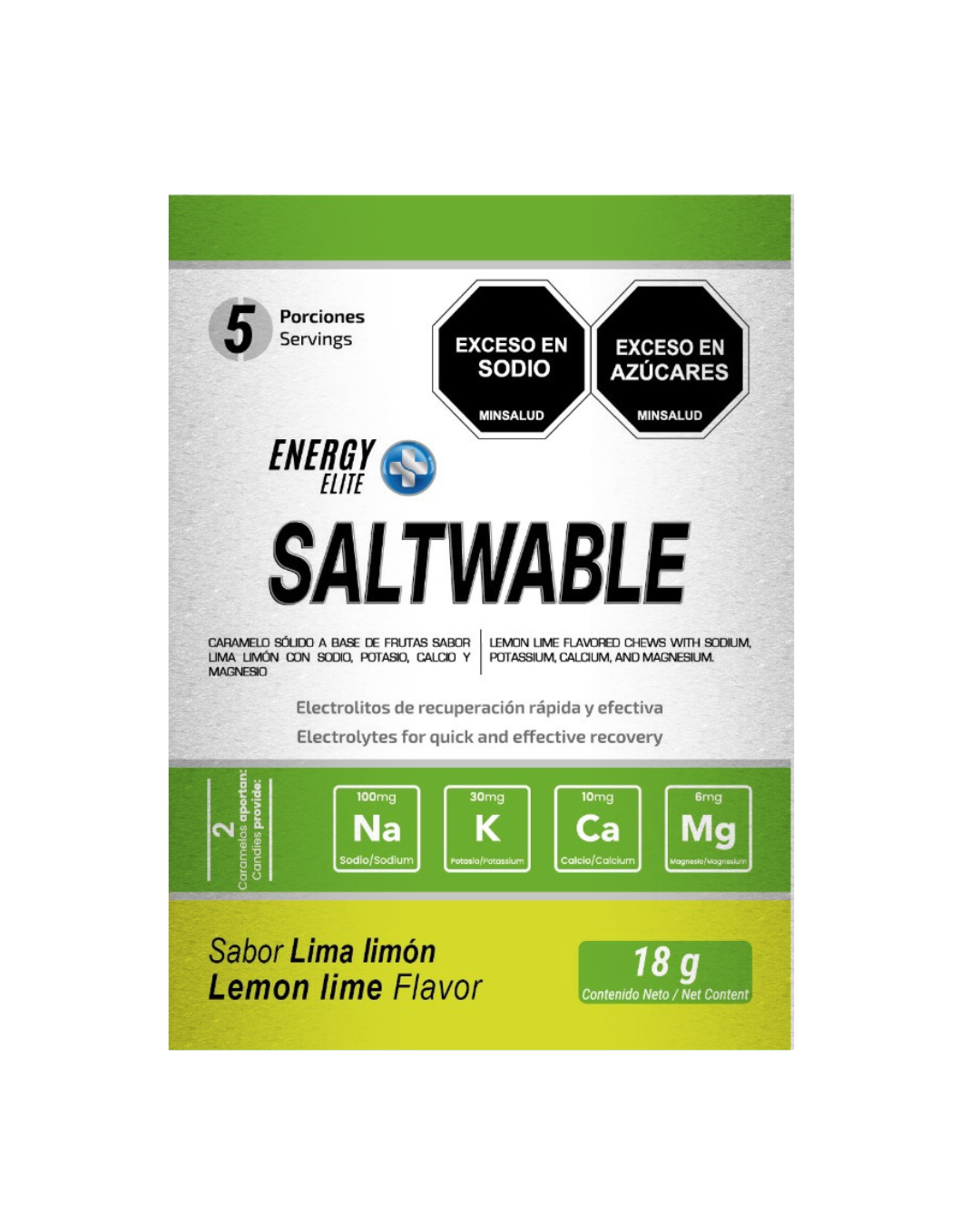 SALES MASTICABLES SALTWABLE BOLSA X 10 UNIDADES SABOR LIMA LIMÓN