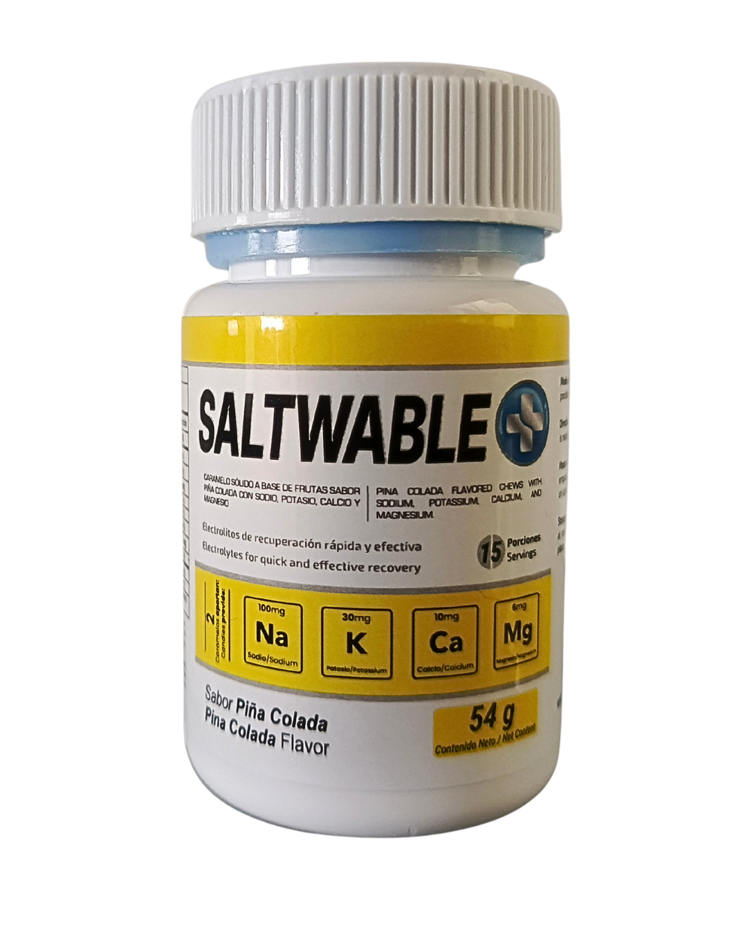 SALES MASTICABLES SALTWABLE  FRASCO X 30 UNIDADES PIÑA COLADA 