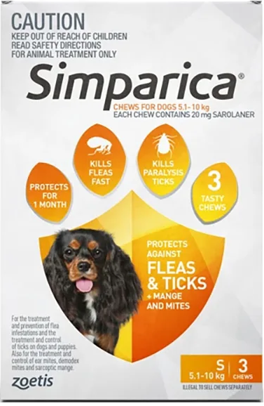 SIMPARICA NGỪA VE, BỌ CHÉT