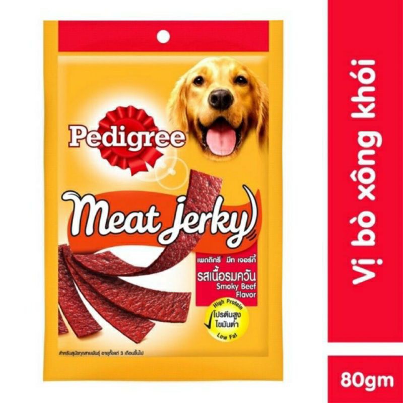 Snack Cho Chó Pedigree Meat Jerky Vị Bò Xông Khói