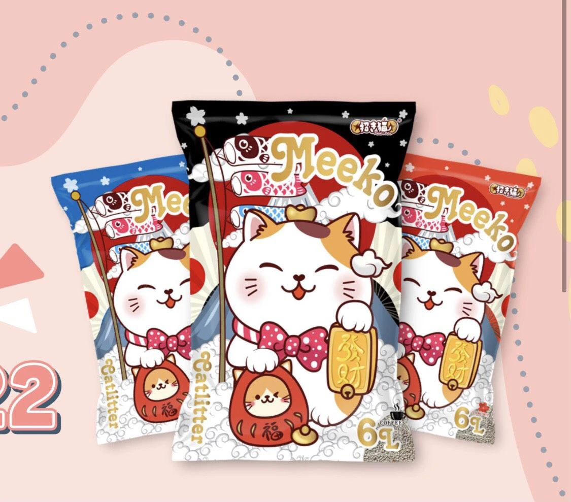 Cát vệ sinh cho mèo Meeko Cat Litter Nhật bản