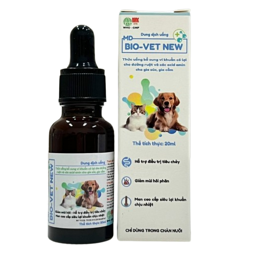 MD Bio Vet New Men Tiêu Hoá Dạng Nước