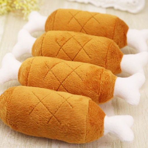 Đồ Chơi Đùi Gà Nhồi Bông Cho Thú Cưng Chó Mèo