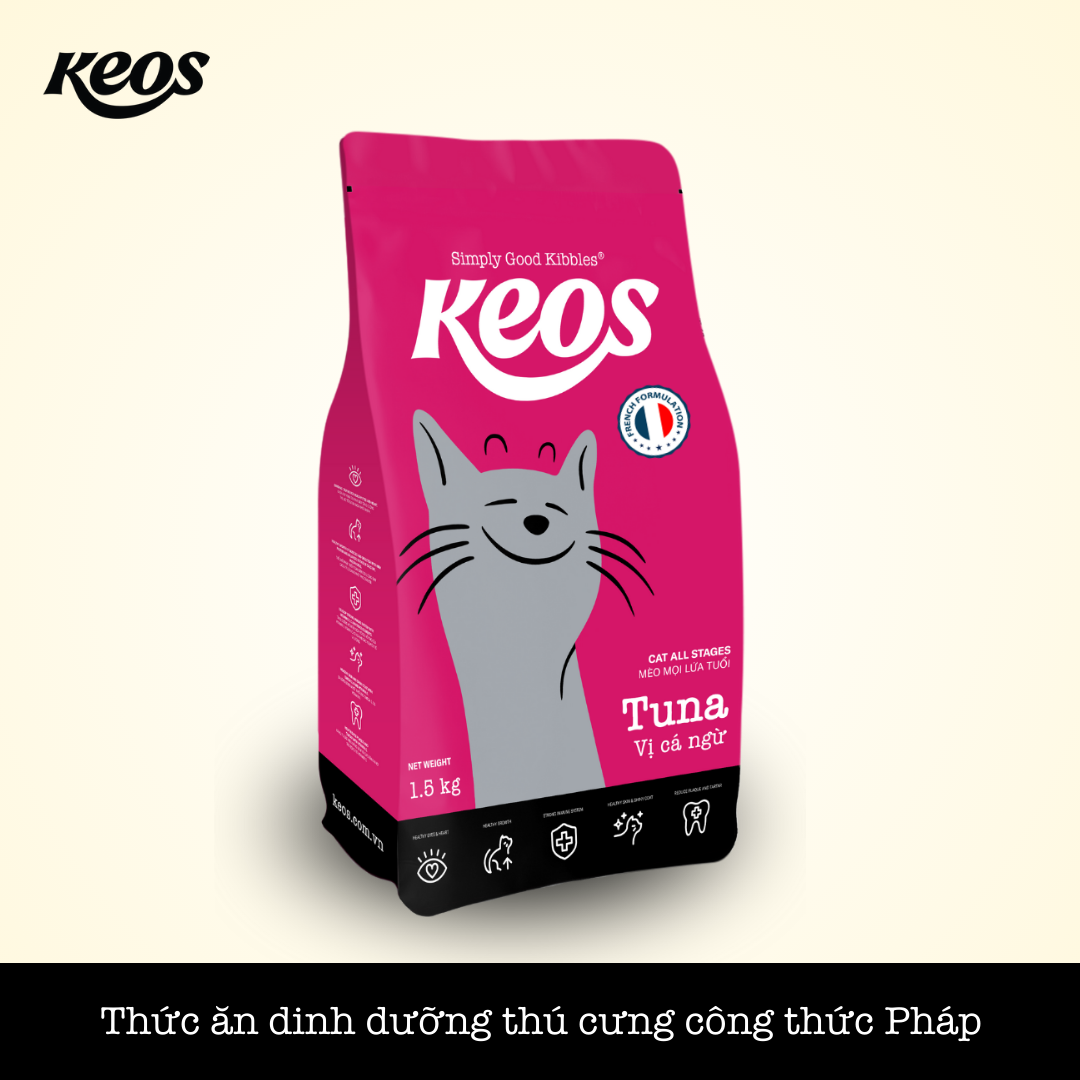 KEOS MÈO VỊ CÁ NGỪ (Keos for Cat All Stages - Tuna Flavor)