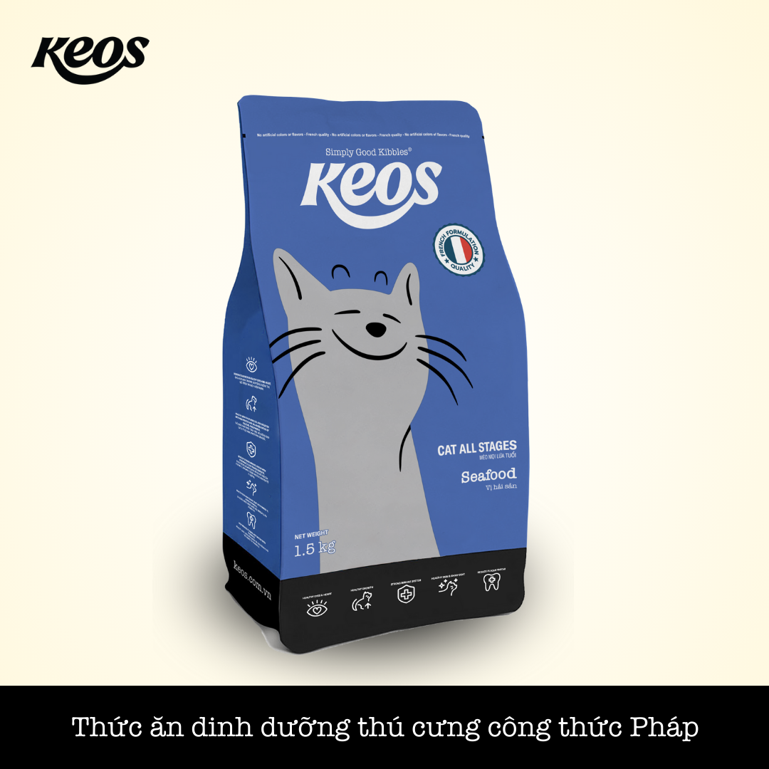 KEOS MÈO VỊ HẢI SẢN ( Keos for Cat All Stages - Seafood Flavor )
