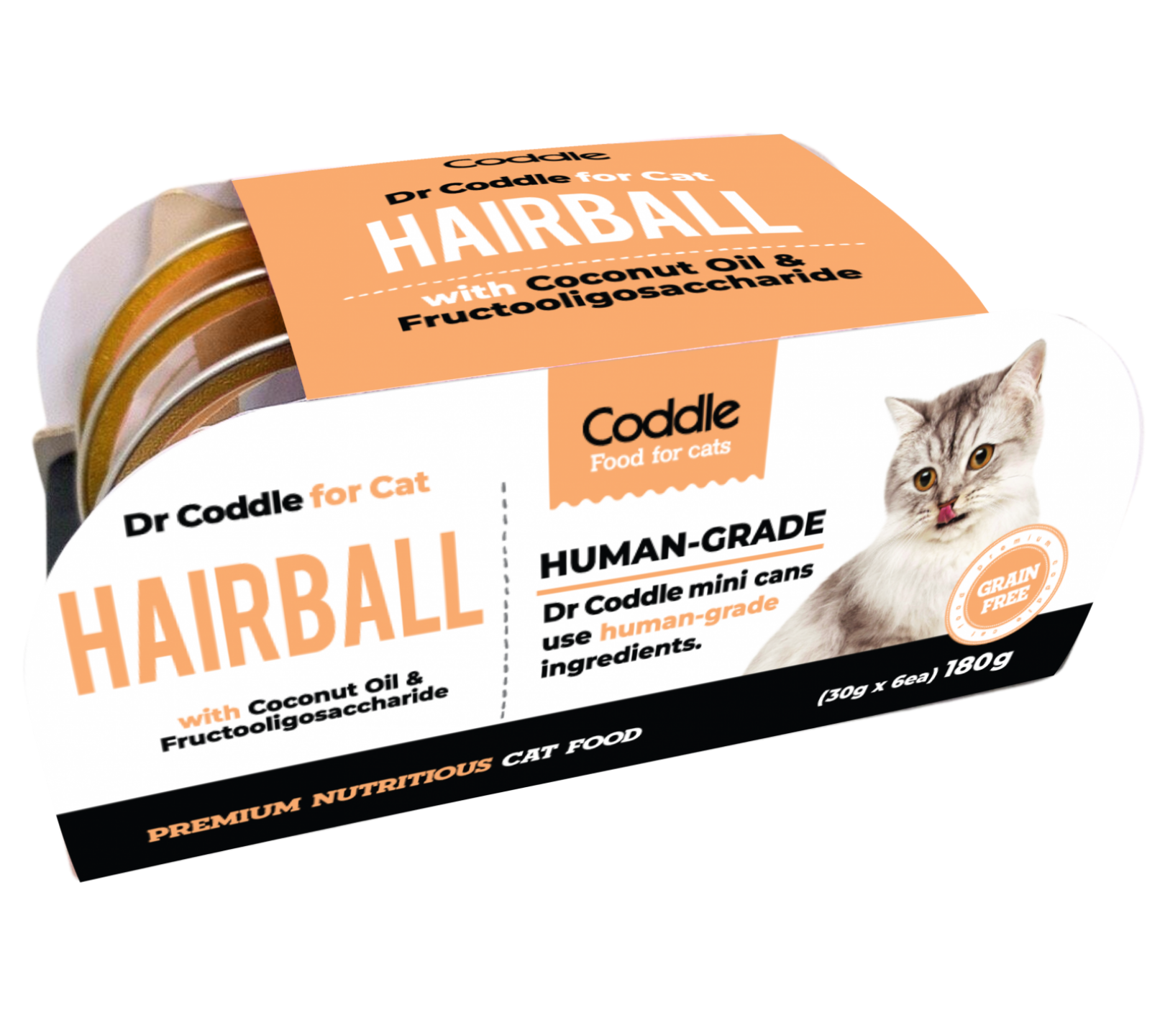 Pate Dr Coddle for cat Hairball - Hỗ Trợ Loại Trừ Búi Lông Cho Mèo