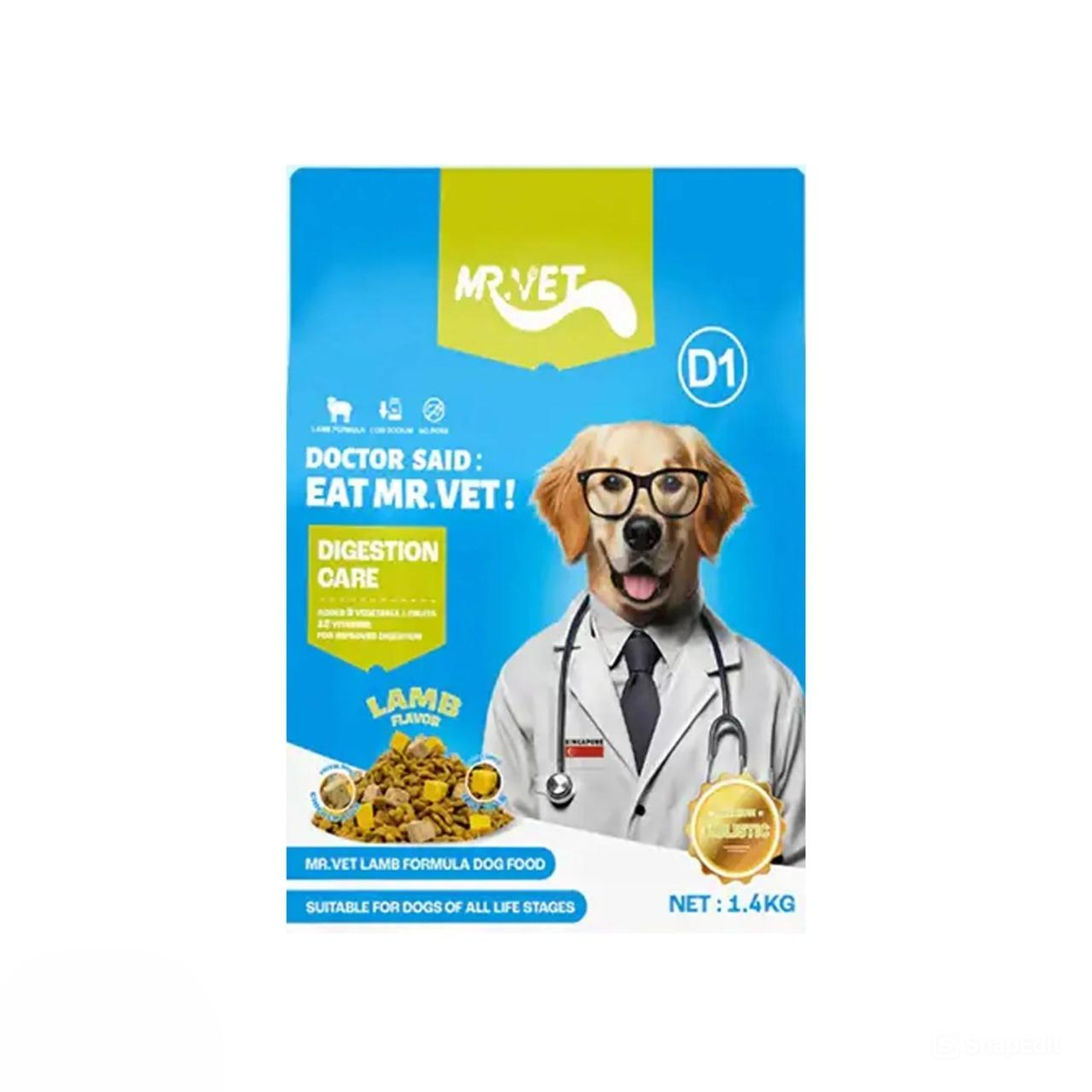 Hạt Chó Mọi Lứa Tuổi MR.VET D1 DIGESTION CARE Hỗ Trợ Tiêu Hóa Vị Cừu