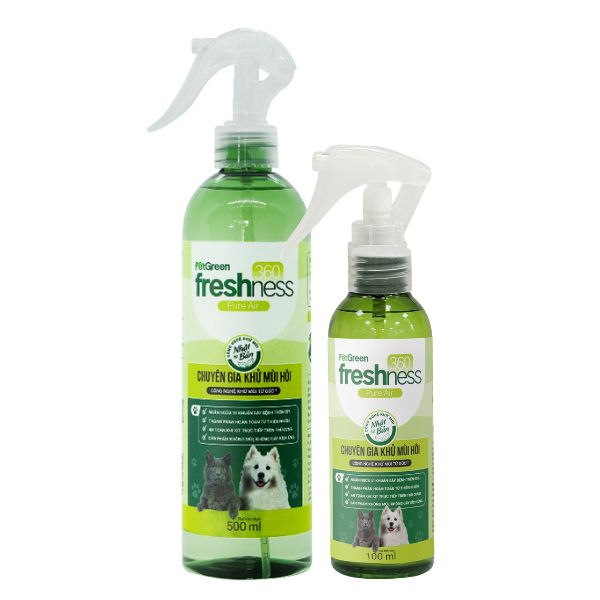 Xịt Khử Mùi Lông Chó Mèo PetGreen Freshness 360 Pure Air