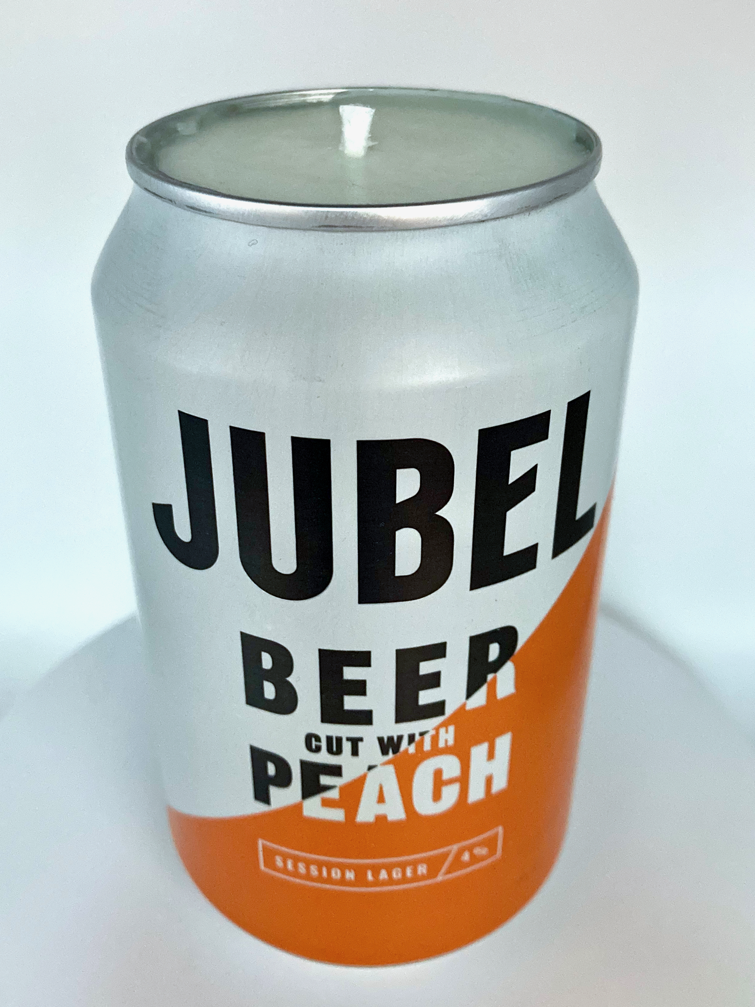 Jubel Peach Beer – Hand Poured Vegan Soy Candle, Eco-Friendly, Perfect Gift for Beer Lovers & Christmas/Secret Santa
