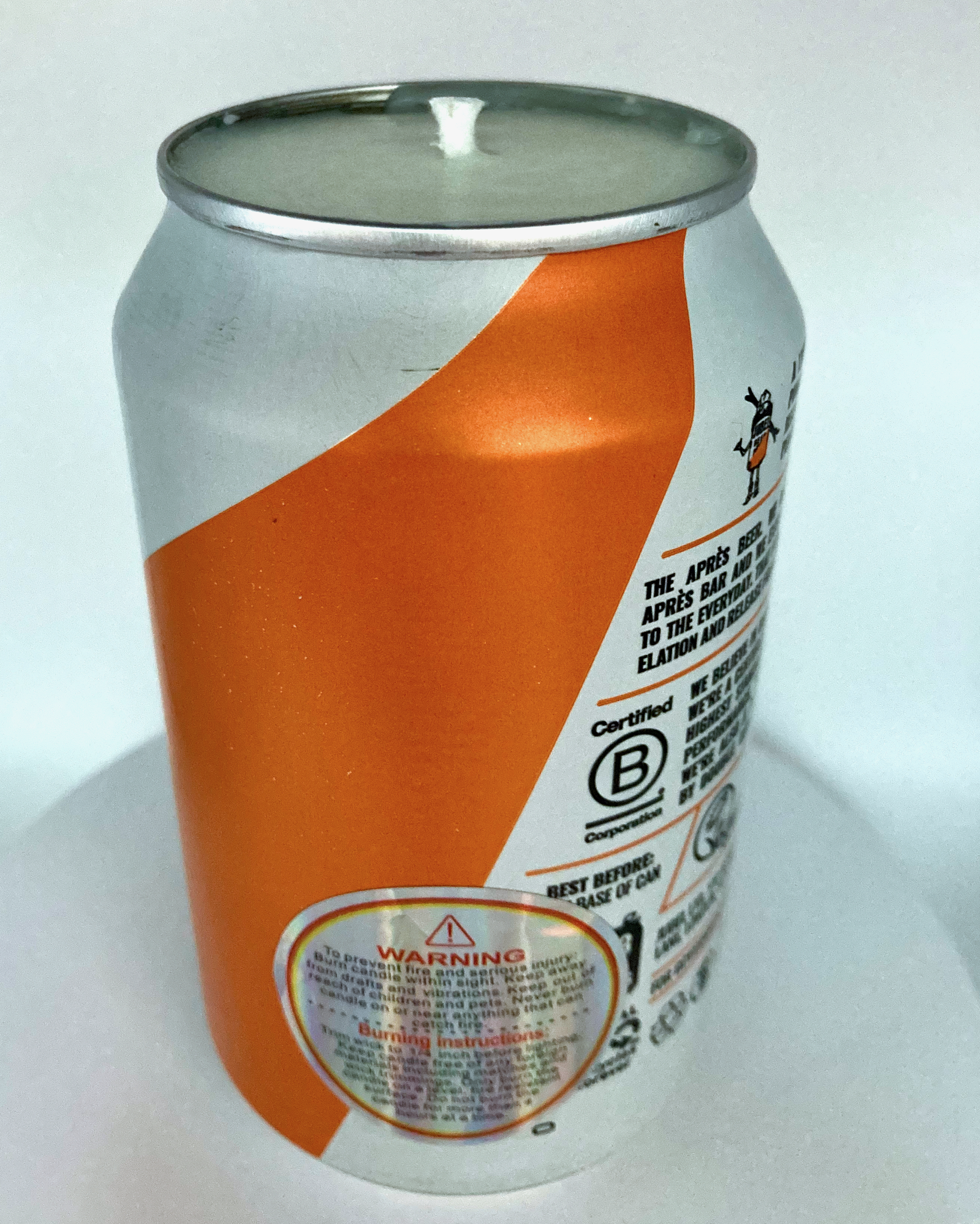 Jubel Peach Beer – Hand Poured Vegan Soy Candle, Eco-Friendly, Perfect Gift for Beer Lovers & Christmas/Secret Santa