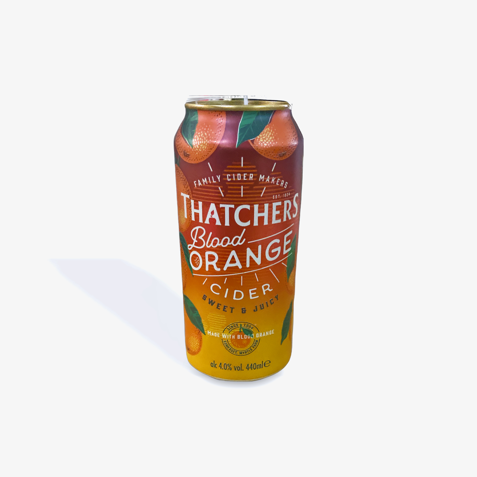 Thatchers Blood Orange Hand Poured Vegan Soy Cider Can Can-dle