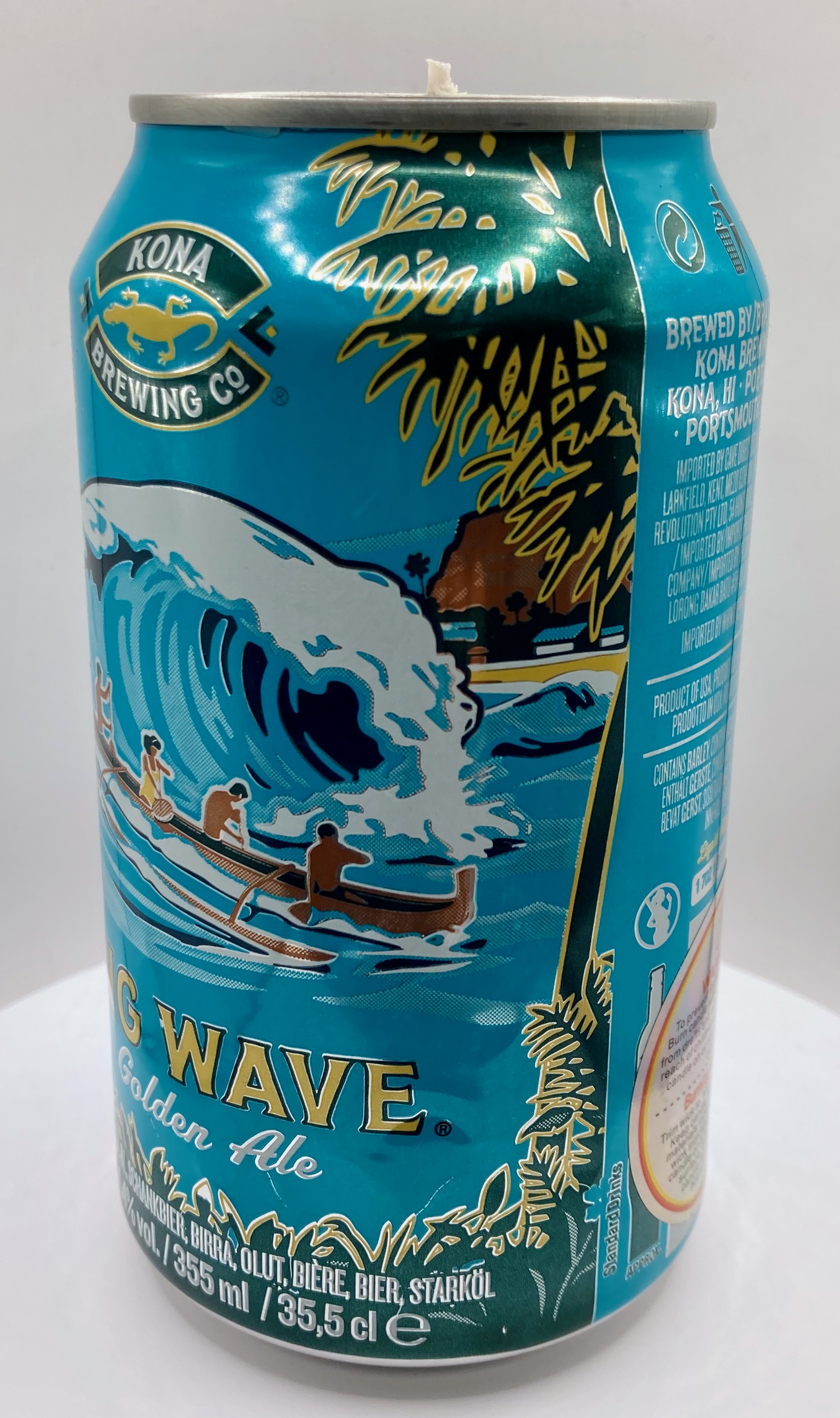 Kona Golden Ale – Hand Poured Vegan Soy Candle, Eco-Friendly, Perfect Gift for Beer Lovers & Christmas/Secret Santa