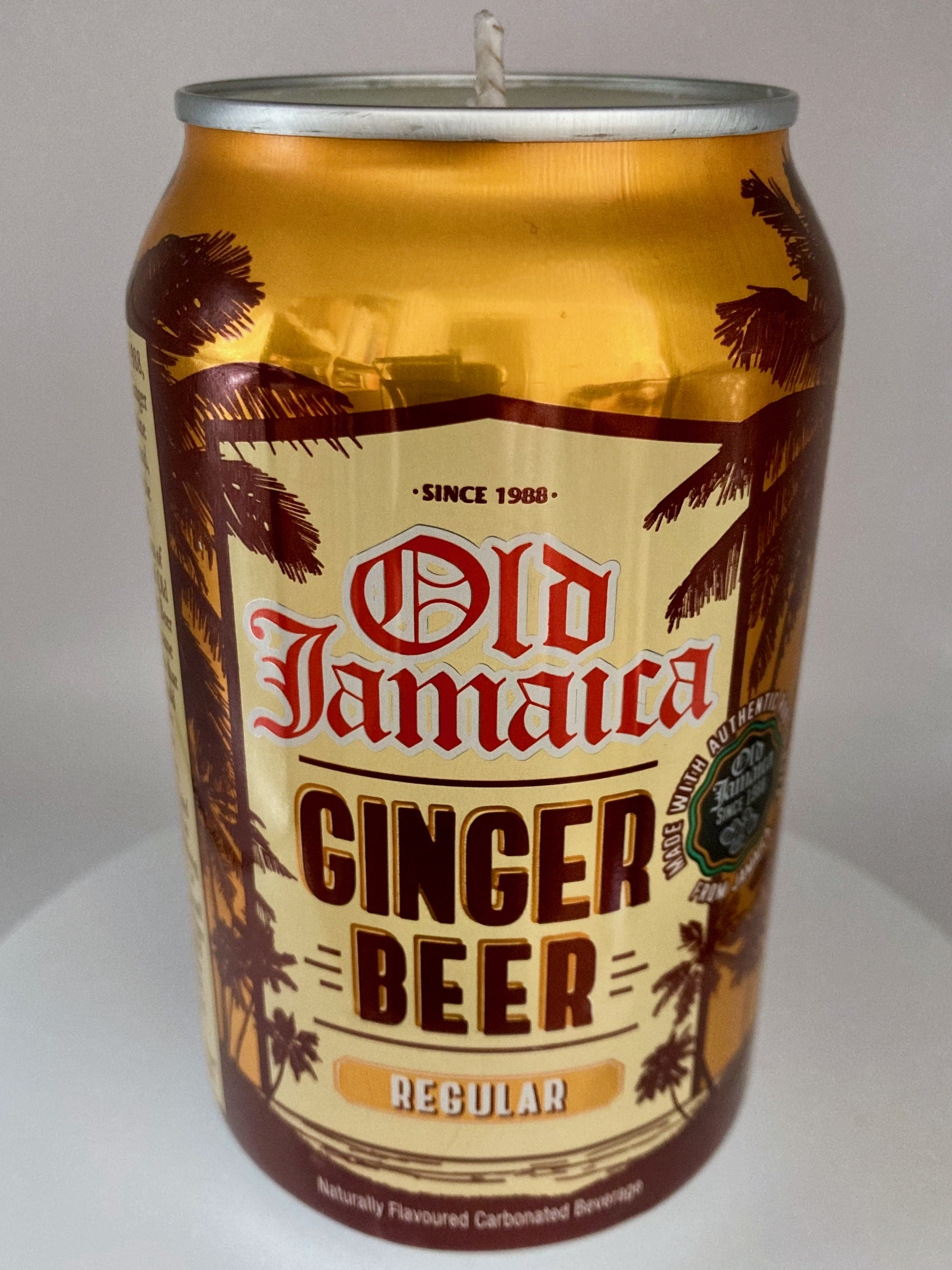 Old Jamaica Ginger Beer – Hand-Poured Vegan Soy Candle, Eco-Friendly, Unique Valentine’s Day Gift for Soda Lovers & Couples