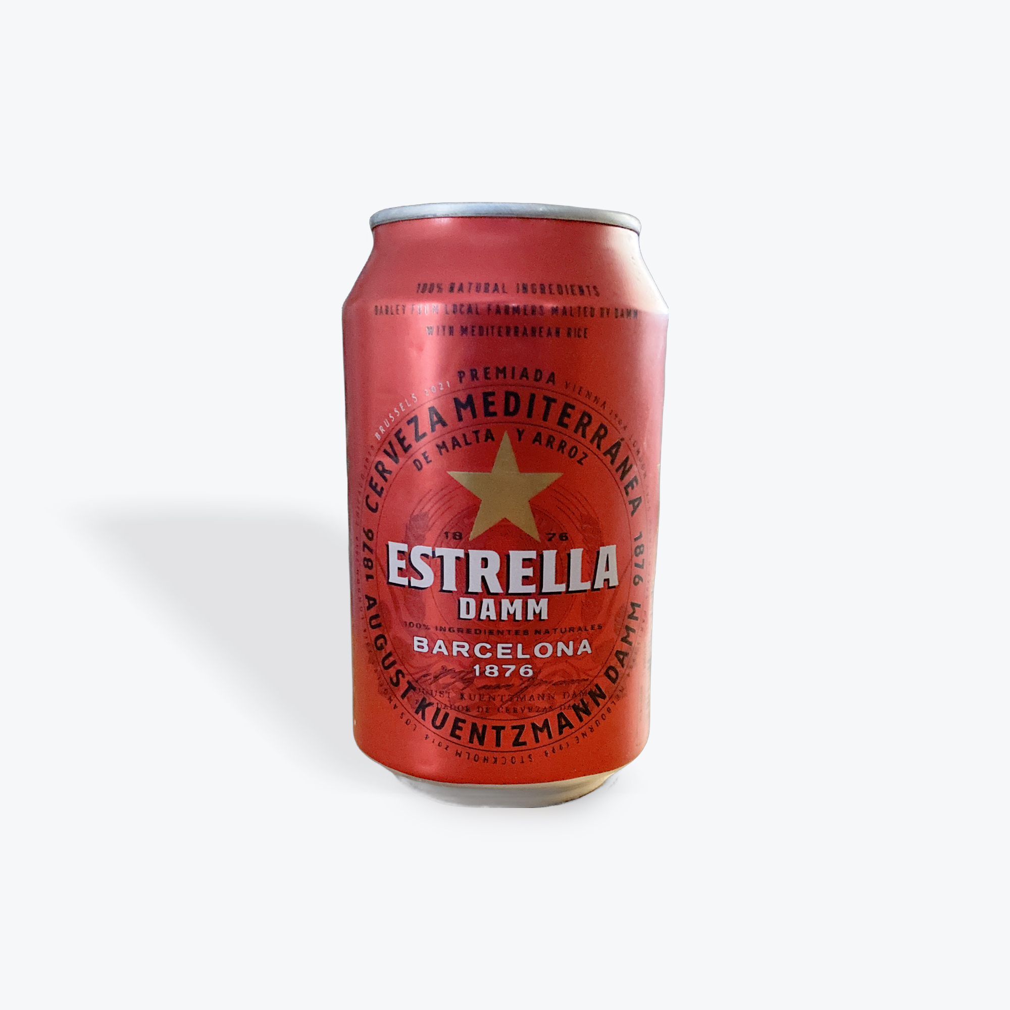 Estrella Damm – Hand Poured Vegan Soy Candle, Eco-Friendly, Perfect Gift for Beer Lovers & Christmas/Secret Santa