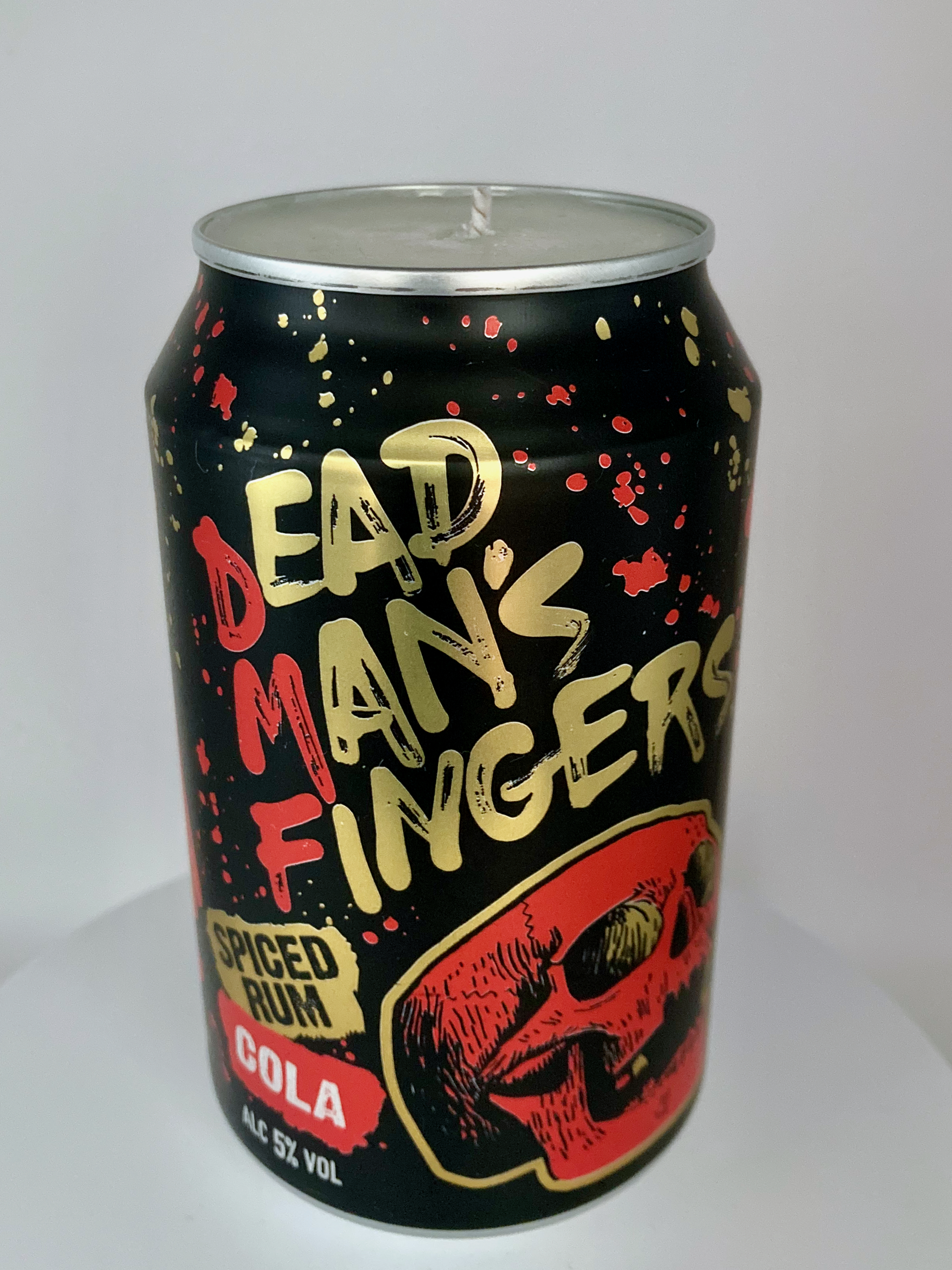 Dead Man's Fingers Spiced Rum and Cola – Hand Poured Vegan Soy Candle, Eco-Friendly, Perfect Gift for Booze Lovers & Christmas/Secret Santa