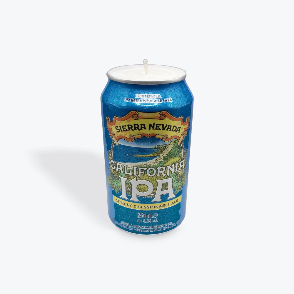 Sierra Nevada California IPA Hand Poured Vegan Soy Beer Can Can-dle