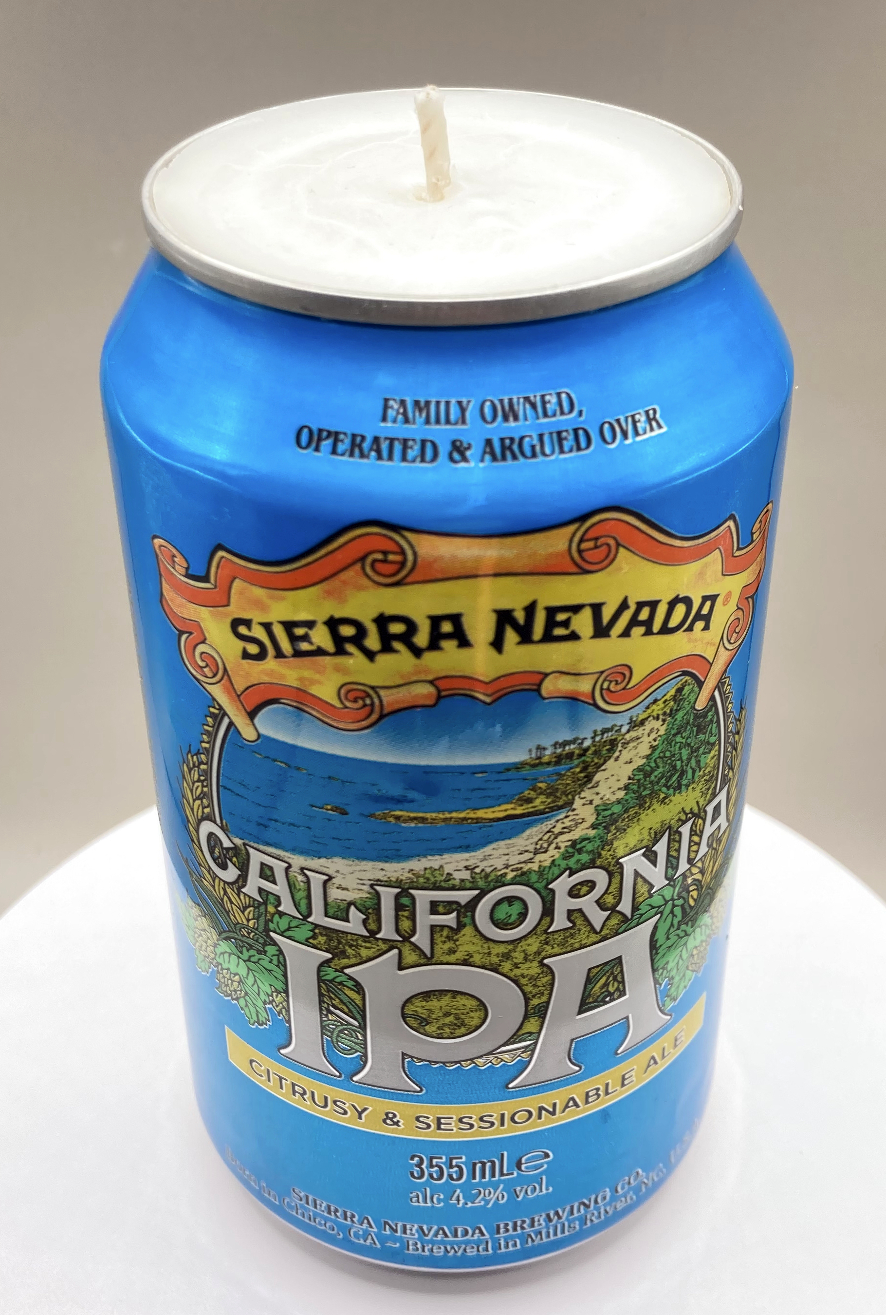 Sierra Nevada California IPA Hand Poured Vegan Soy Beer Can Can-dle