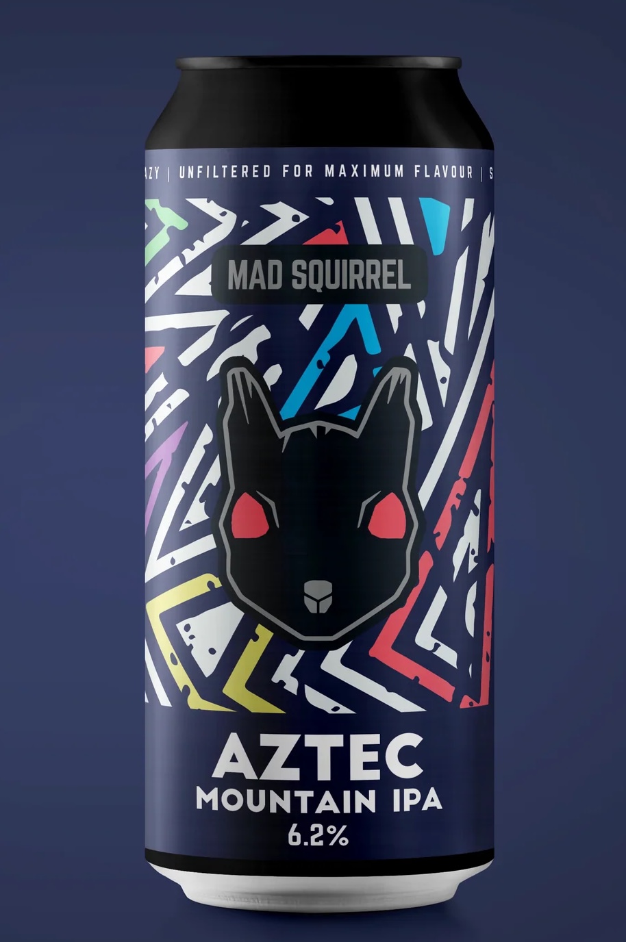 Mad Squirrel Aztec Mountain IPA Hand Poured Vegan Soy Beer Can Can-dle