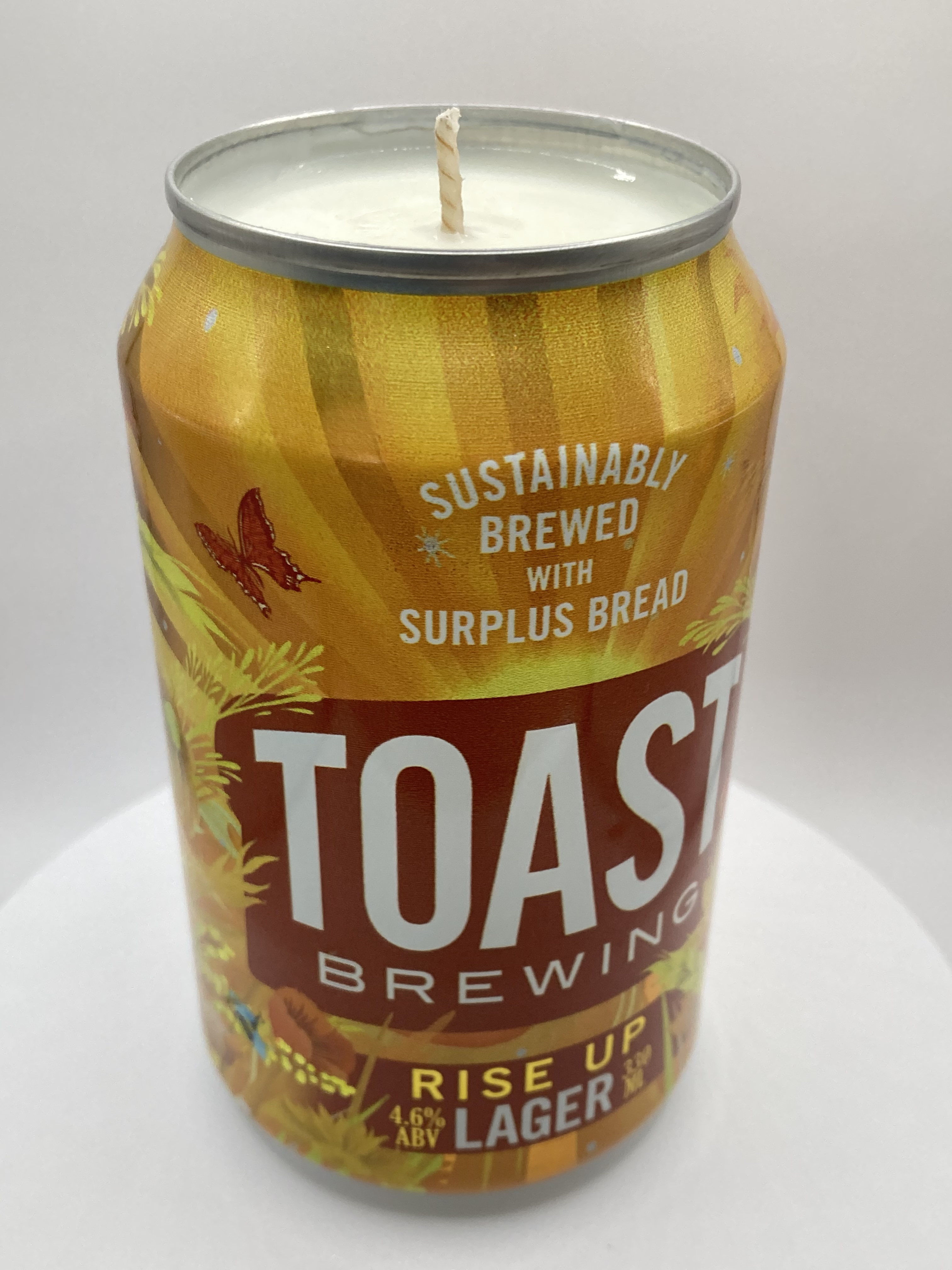 Limited Edition Toast Brewing Rise Up Can-dle - Hand Poured Vegan Soy Candle, Eco-Friendly, Ideal Christmas/Secret Santa Gift