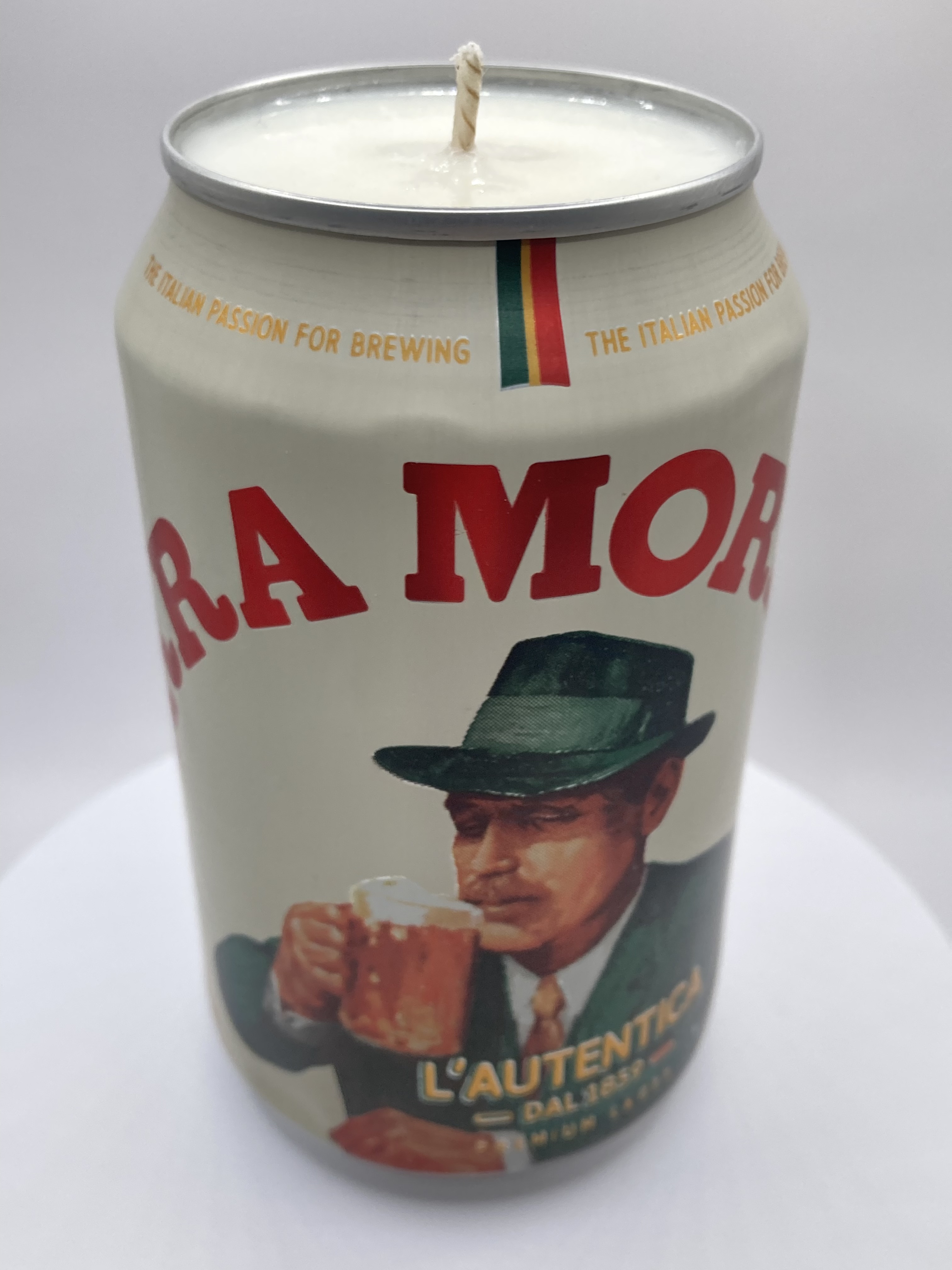 Birra Moretti Premium Lager – Hand Poured Vegan Soy Candle, Eco-Friendly, Perfect Gift for Beer Lovers & Christmas/Secret Santa