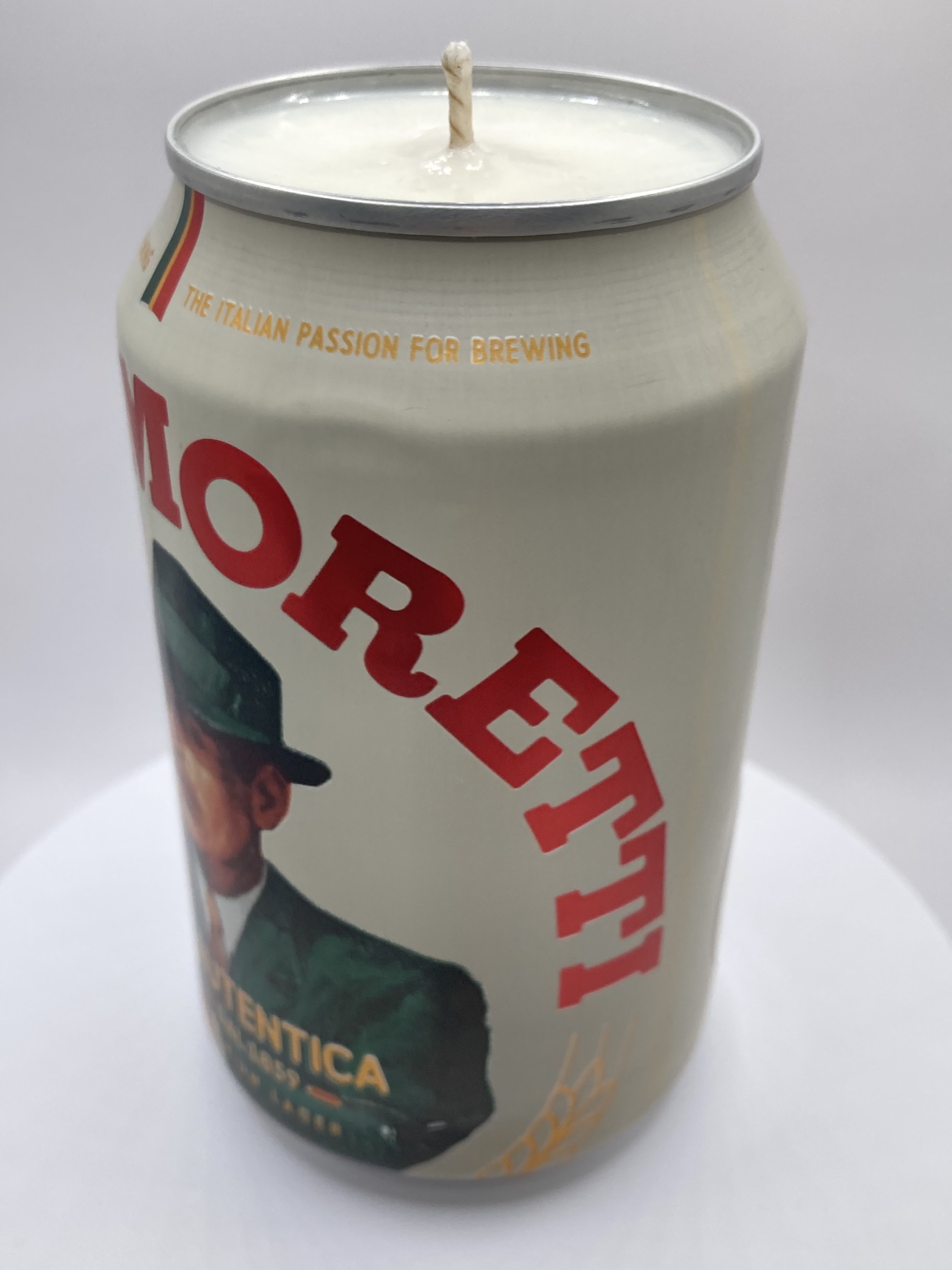 Birra Moretti Premium Lager – Hand Poured Vegan Soy Candle, Eco-Friendly, Perfect Gift for Beer Lovers & Christmas/Secret Santa