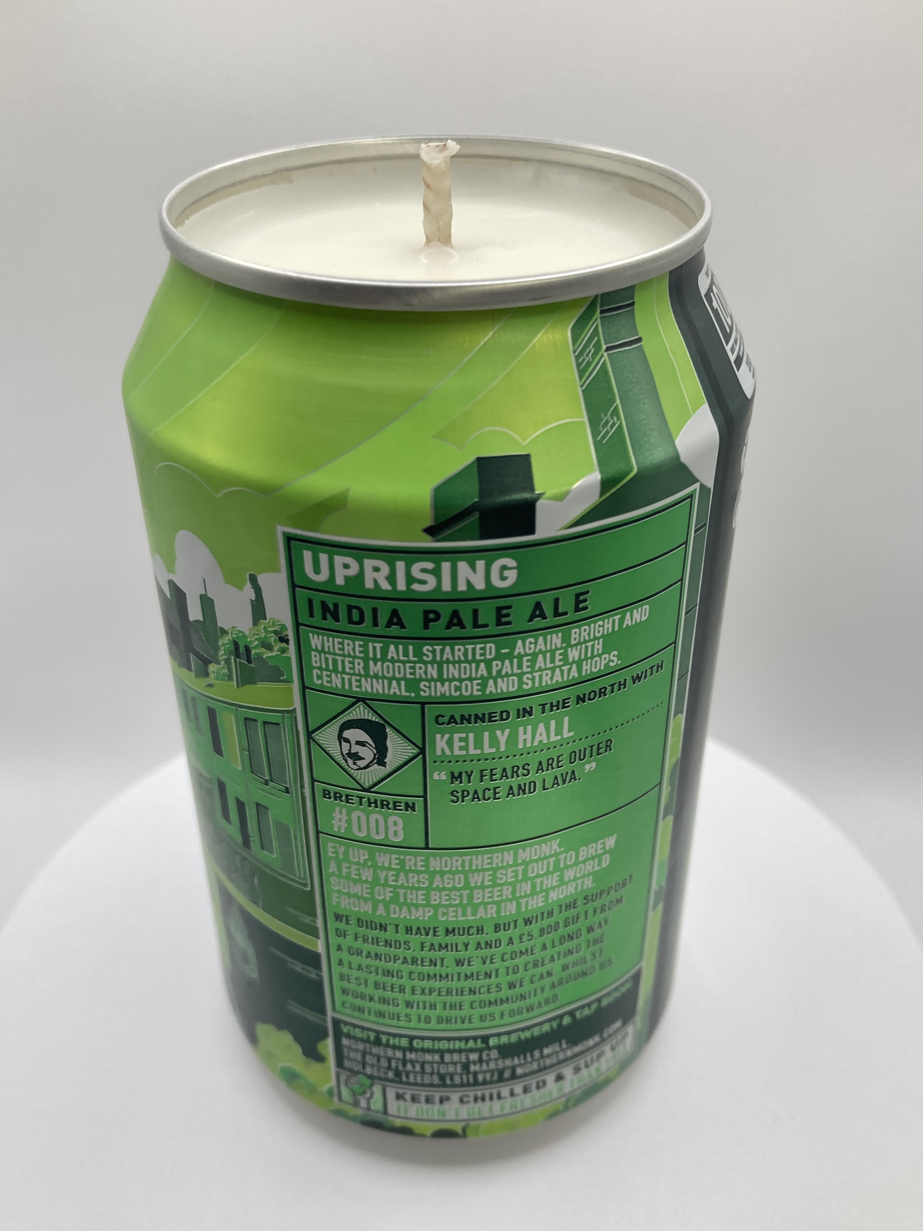 Northern Monk Uprising IPA – Hand Poured Vegan Soy Candle, Eco-Friendly, Perfect Gift for Beer Lovers & Christmas/Secret Santa