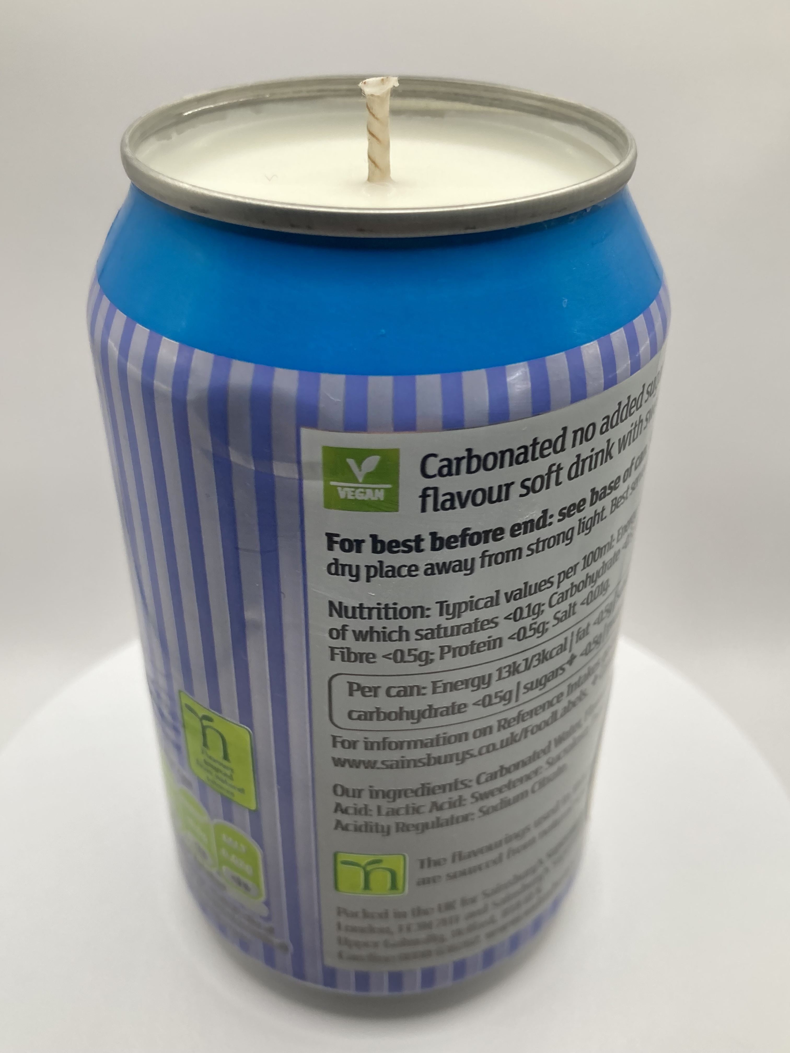Sainsburys Cream Soda – Hand Poured Vegan Soy Candle, Eco-Friendly, Perfect Gift for Soda Lovers & Christmas/Secret Santa