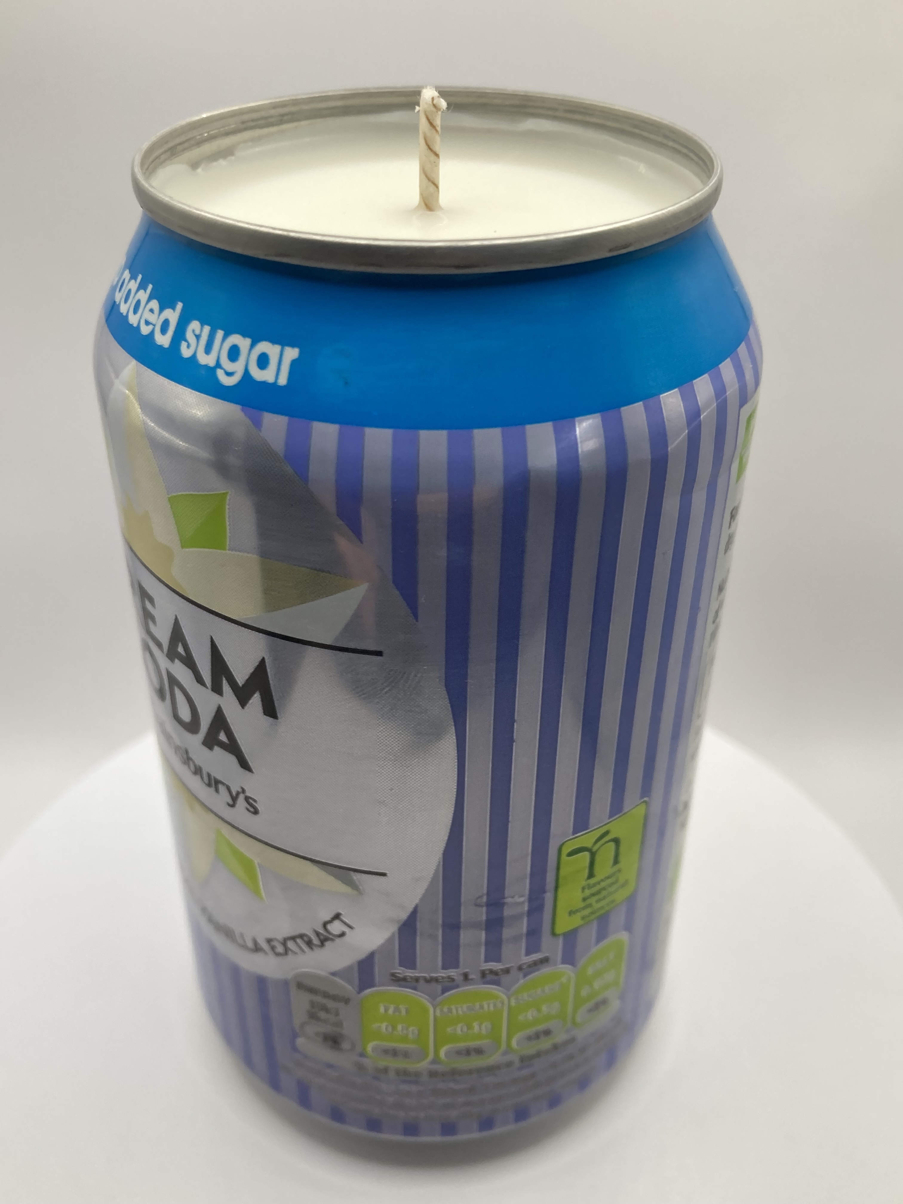 Sainsburys Cream Soda – Hand Poured Vegan Soy Candle, Eco-Friendly, Perfect Gift for Soda Lovers & Christmas/Secret Santa