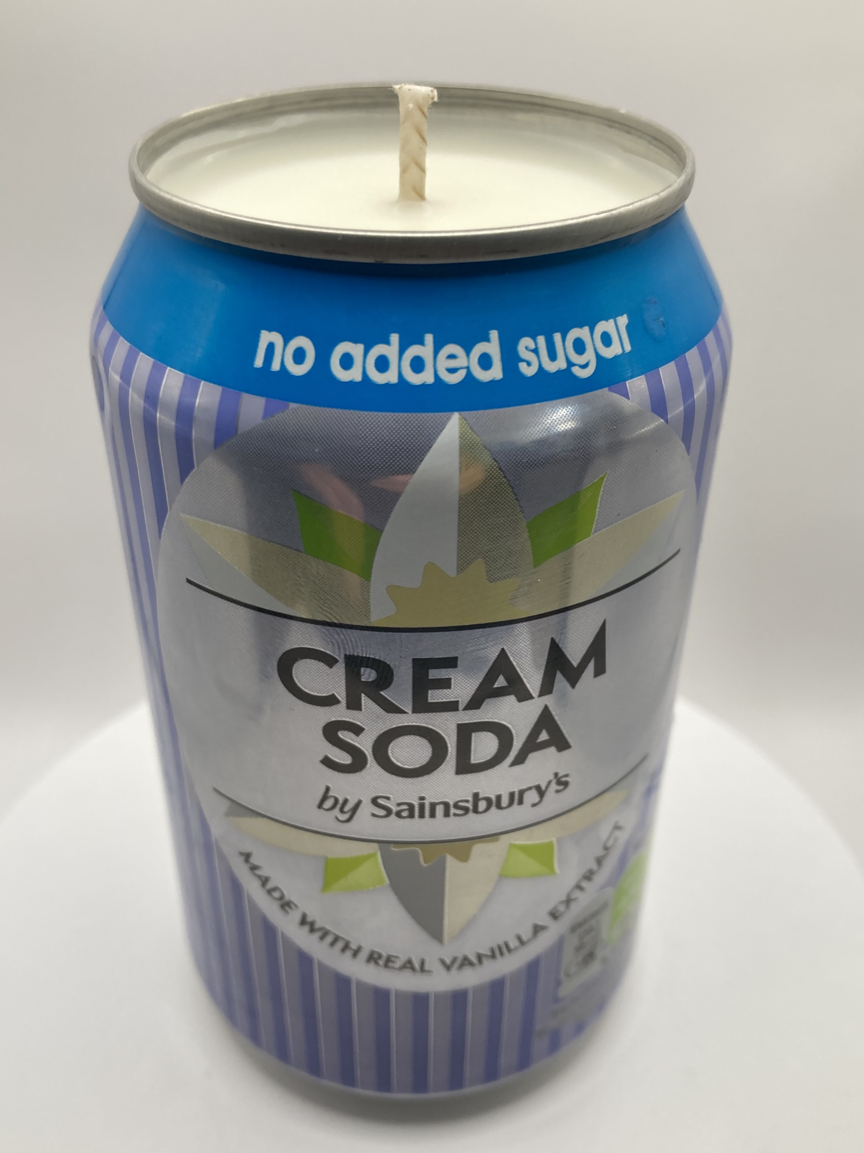 Sainsburys Cream Soda – Hand Poured Vegan Soy Candle, Eco-Friendly, Perfect Gift for Soda Lovers & Christmas/Secret Santa