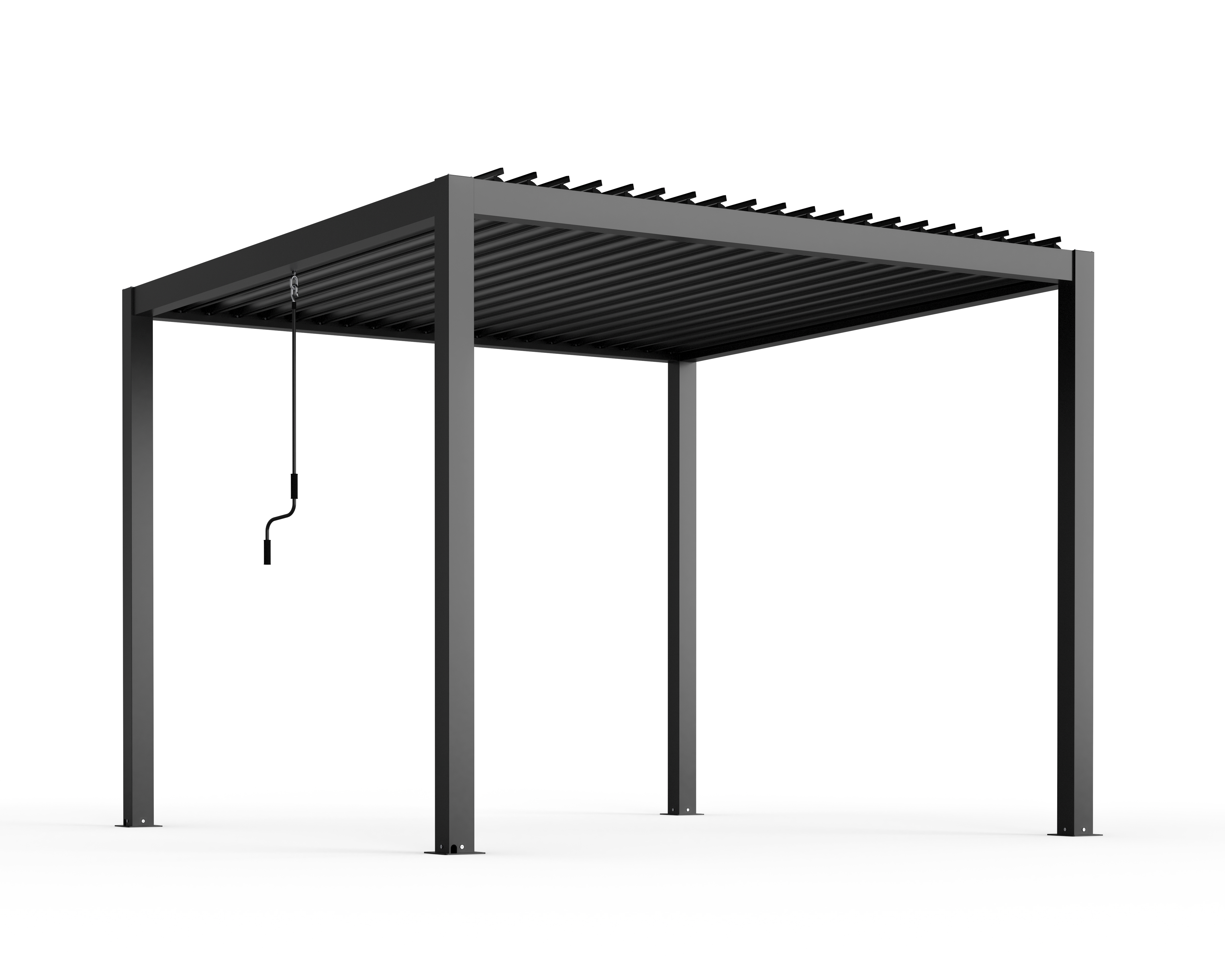 Aliuminė pergola terasai (rank.vald.) 3X4
