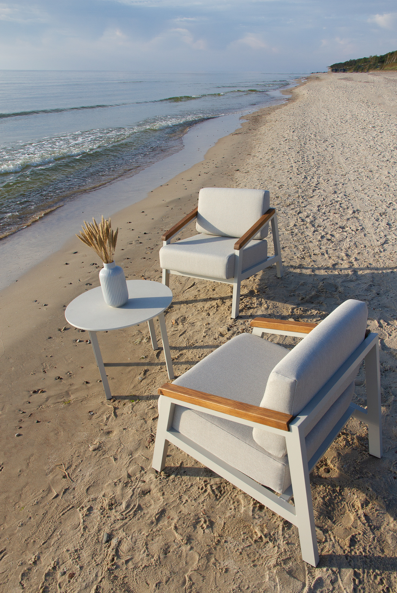 SandSea lauko baldų komplektas – dvivietis dizainas terasoms ir sodams