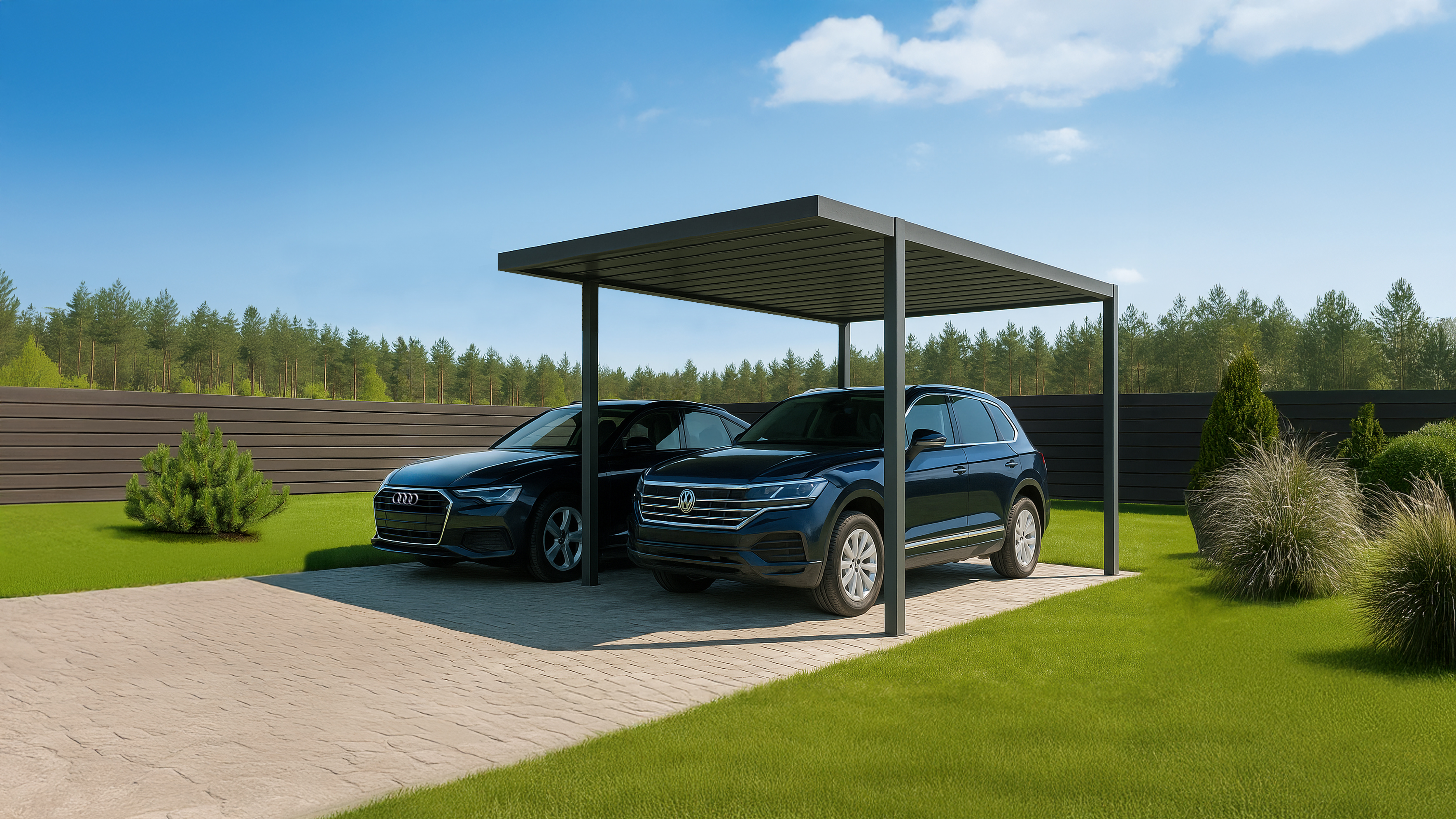 Stoginė automobiliui (aliuminis garažas)