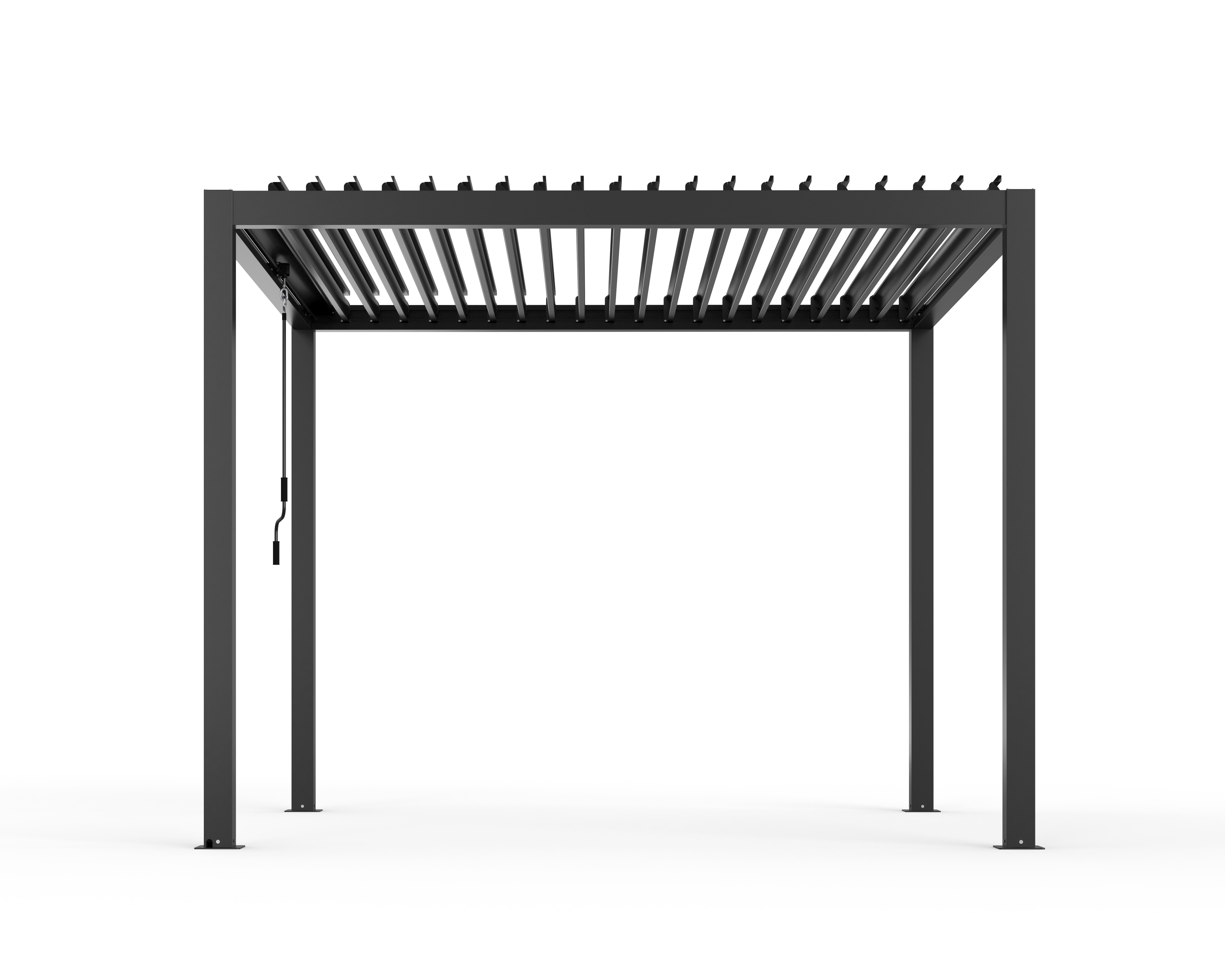 Aliuminė pergola terasai (rank.vald.) 3X4