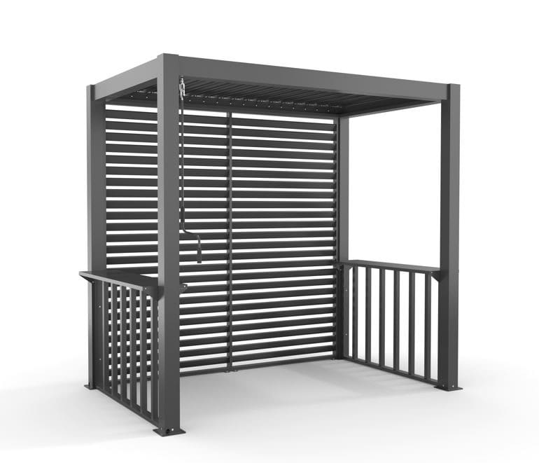 BBQ aliuminio pergola griliui