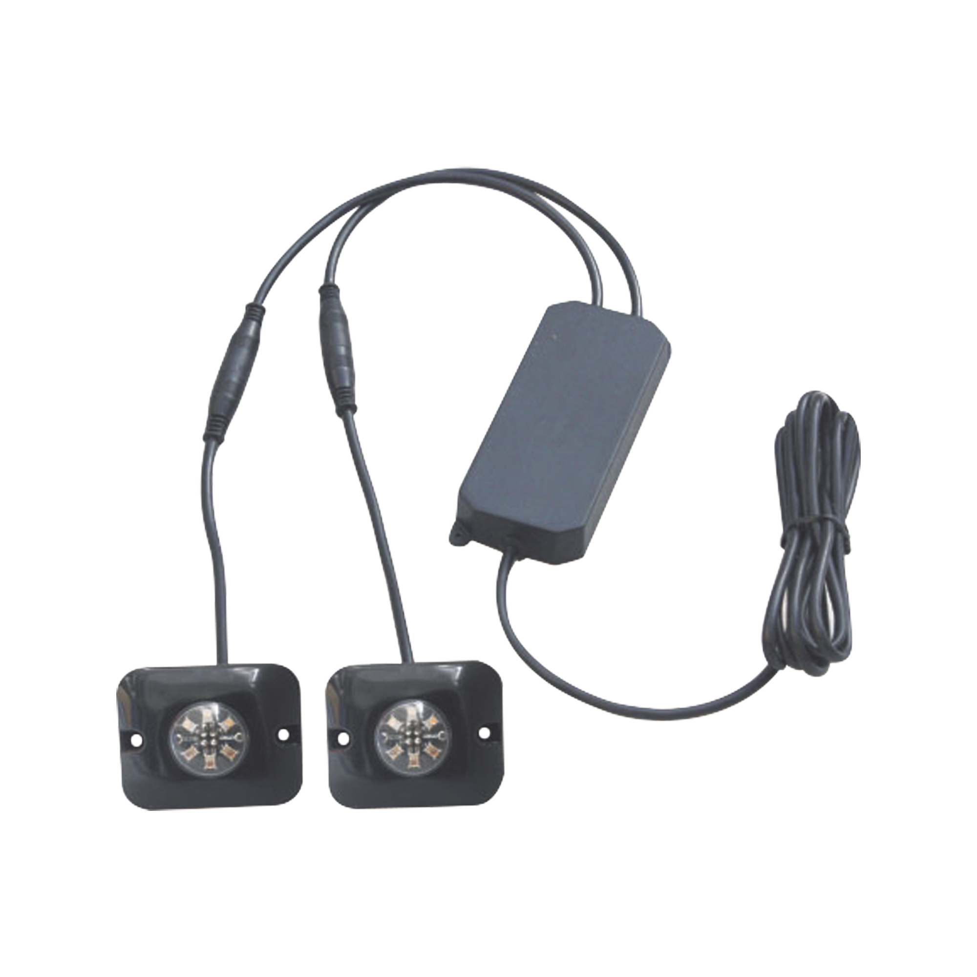 Estrobos Ocultos de 6 LED, Color Rojo/Claro, Ideales para Vehķculos Encubierto