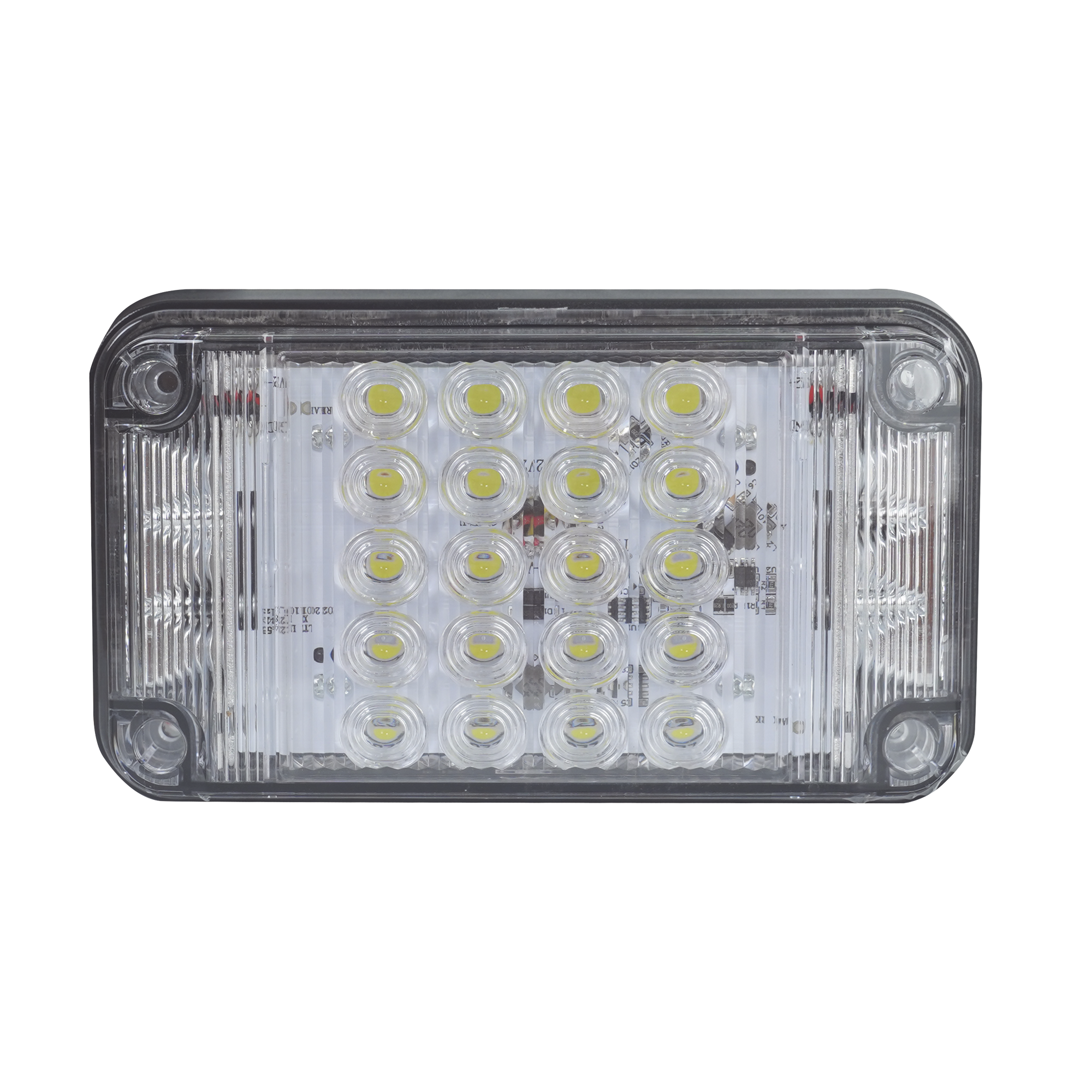 Luz de Advertencia de 7X4, Color Claro, Con Luces de Trabajo, Ideal para Ambulancias