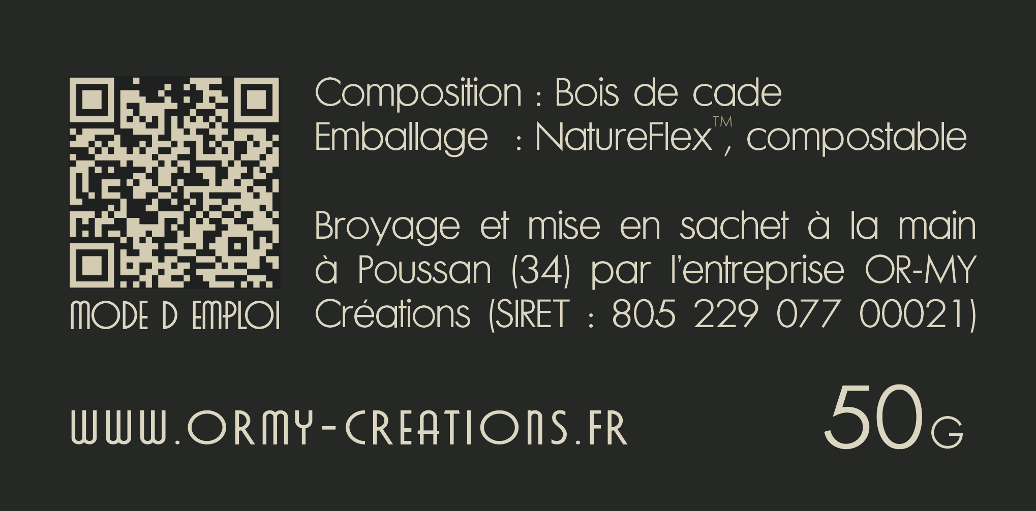 Encens de Cade 100% naturel