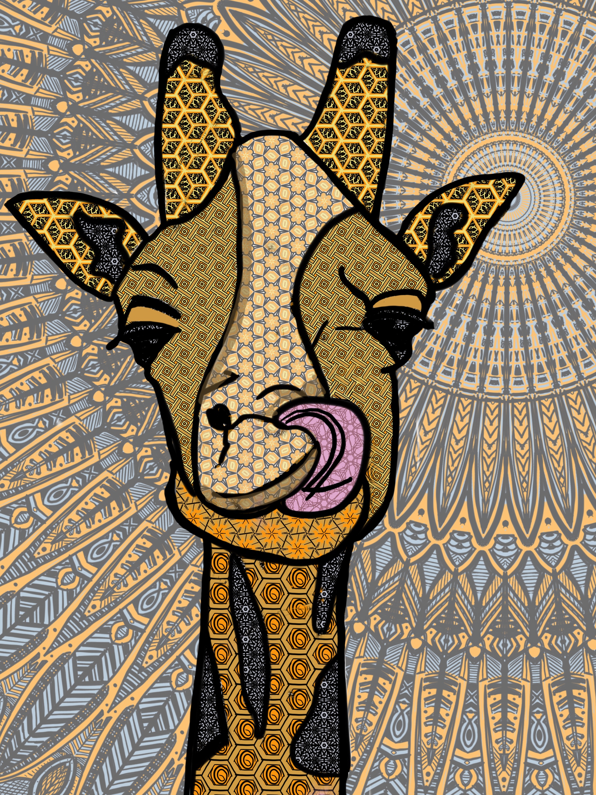 Mandala giraffe