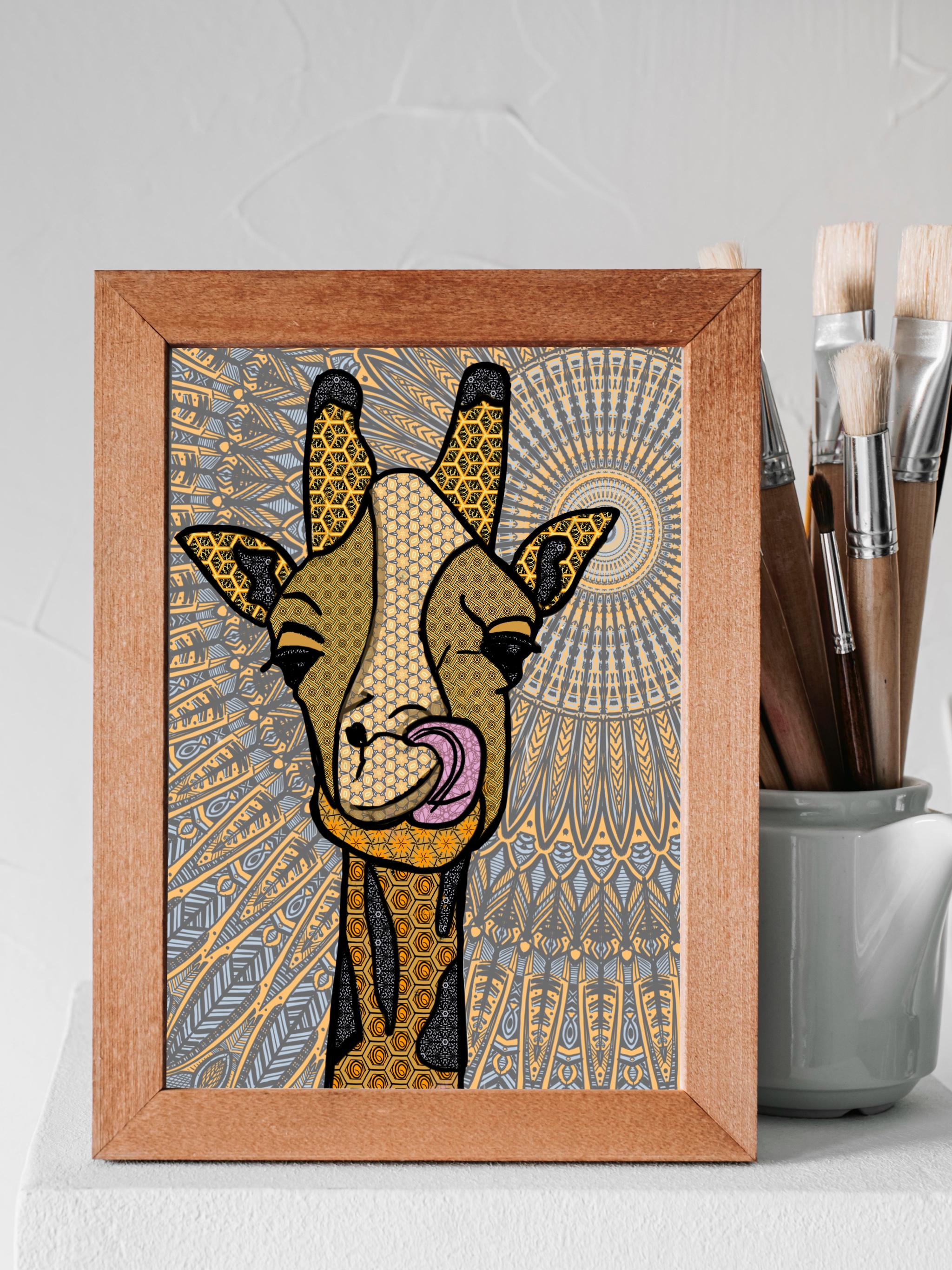 Mandala giraffe