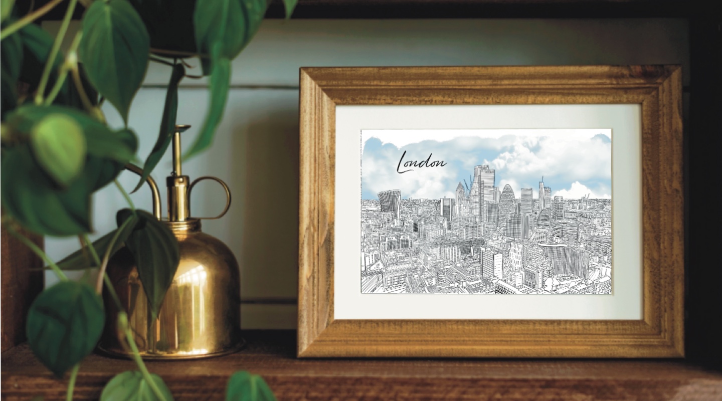 City of London Line Drawing