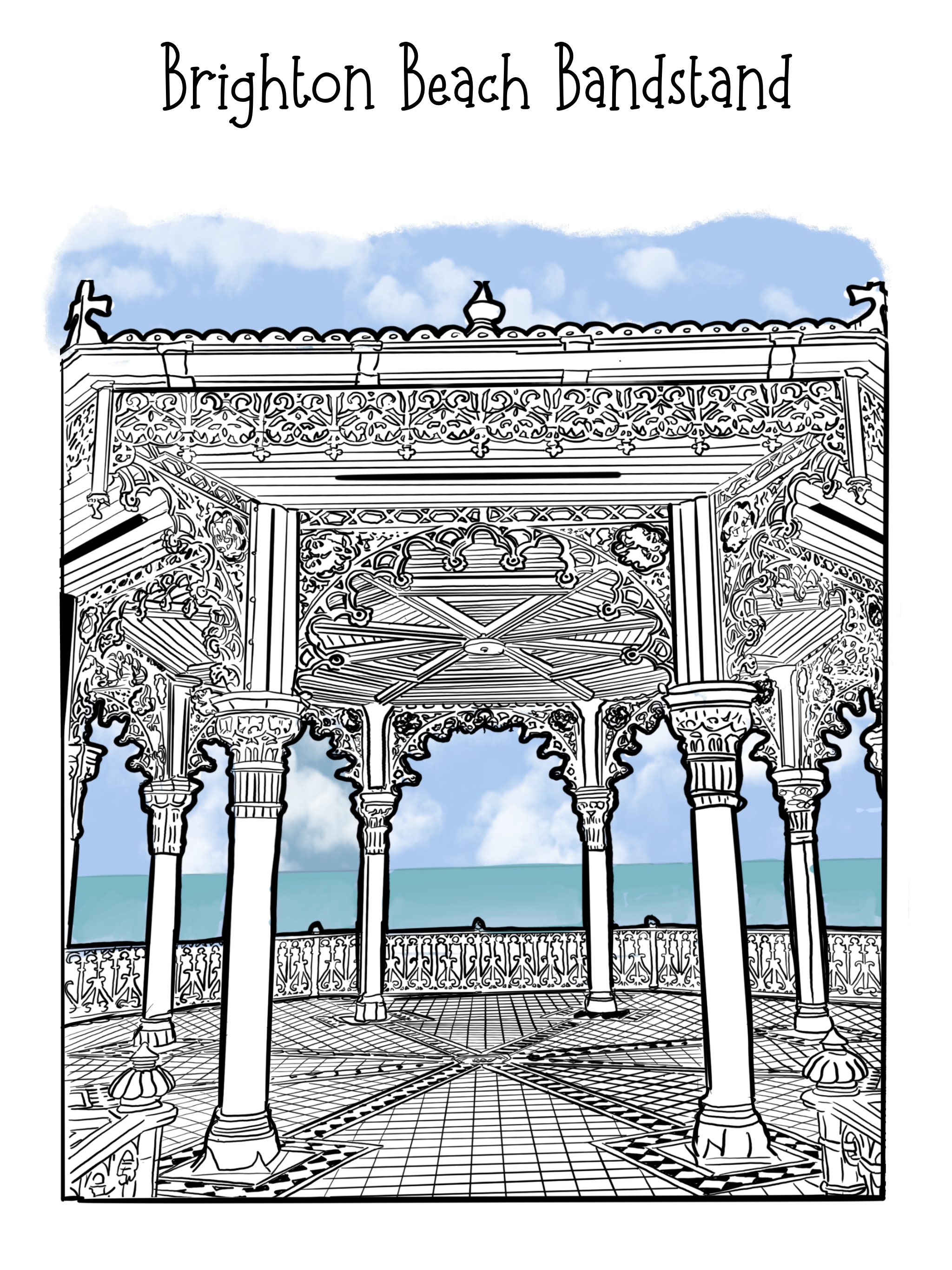 Brighton beach bandstand "The Birdcage'