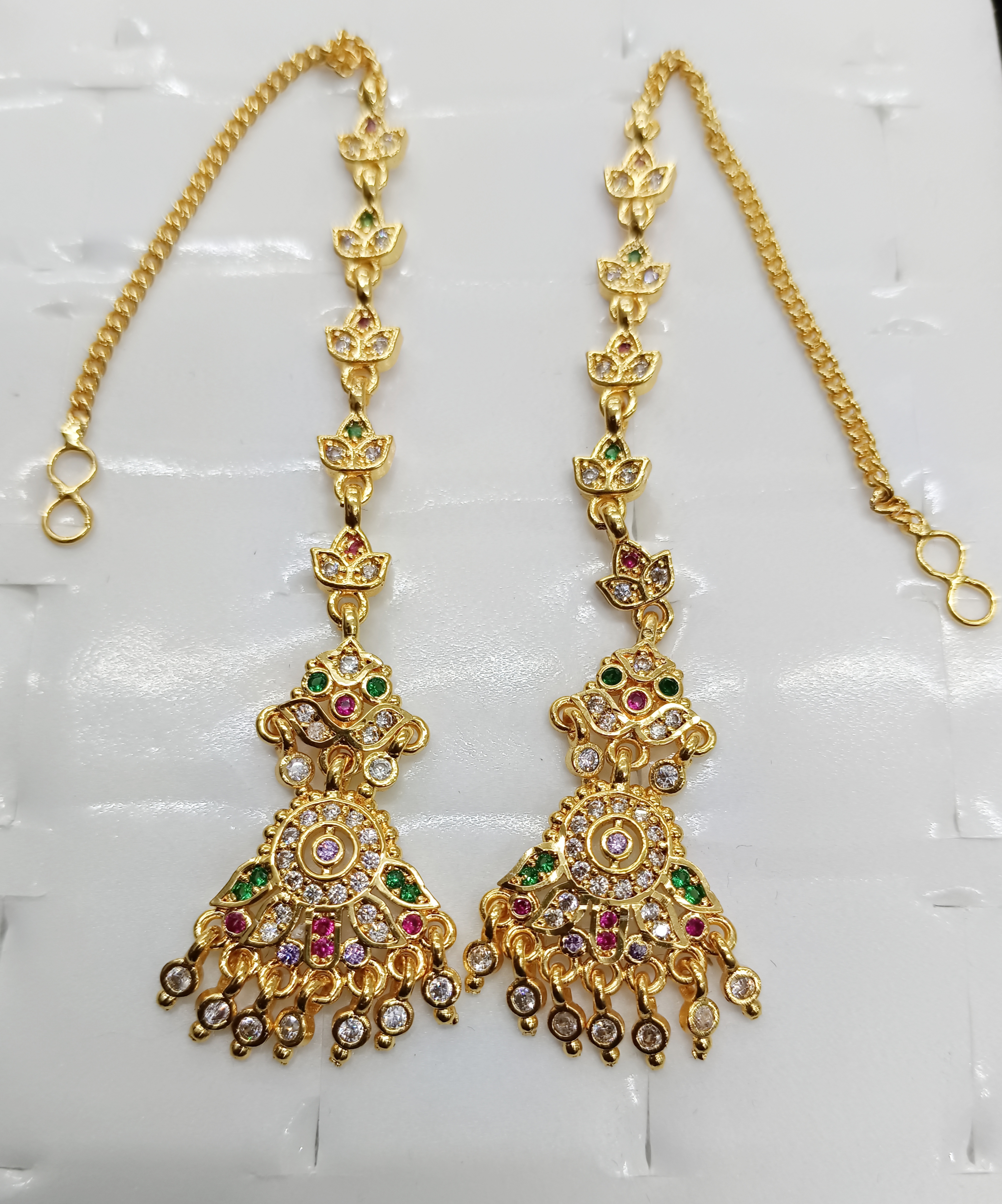 earring with chain set