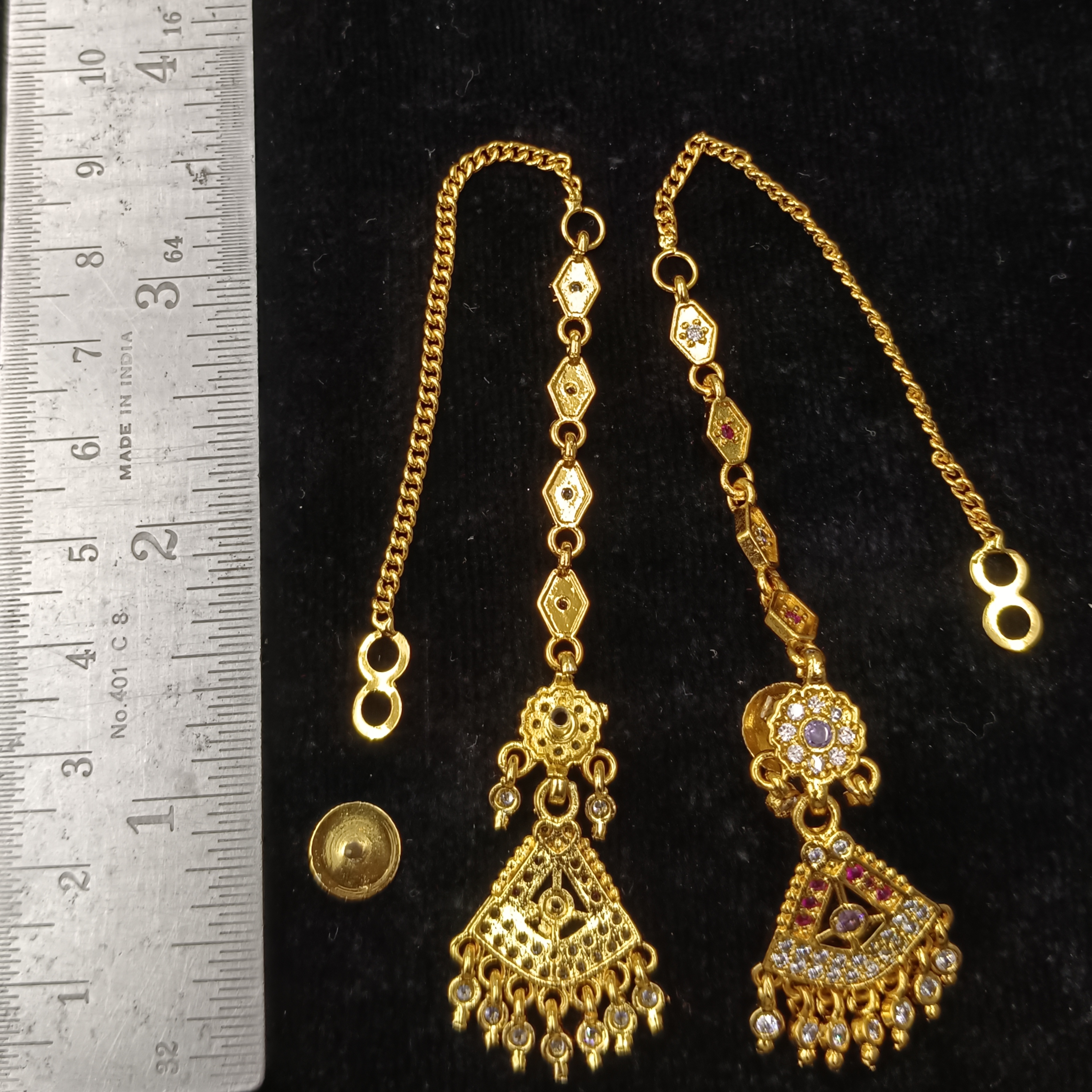 Earring with chain/jumar jela/earring bala/rajputi earring/sui dhaga