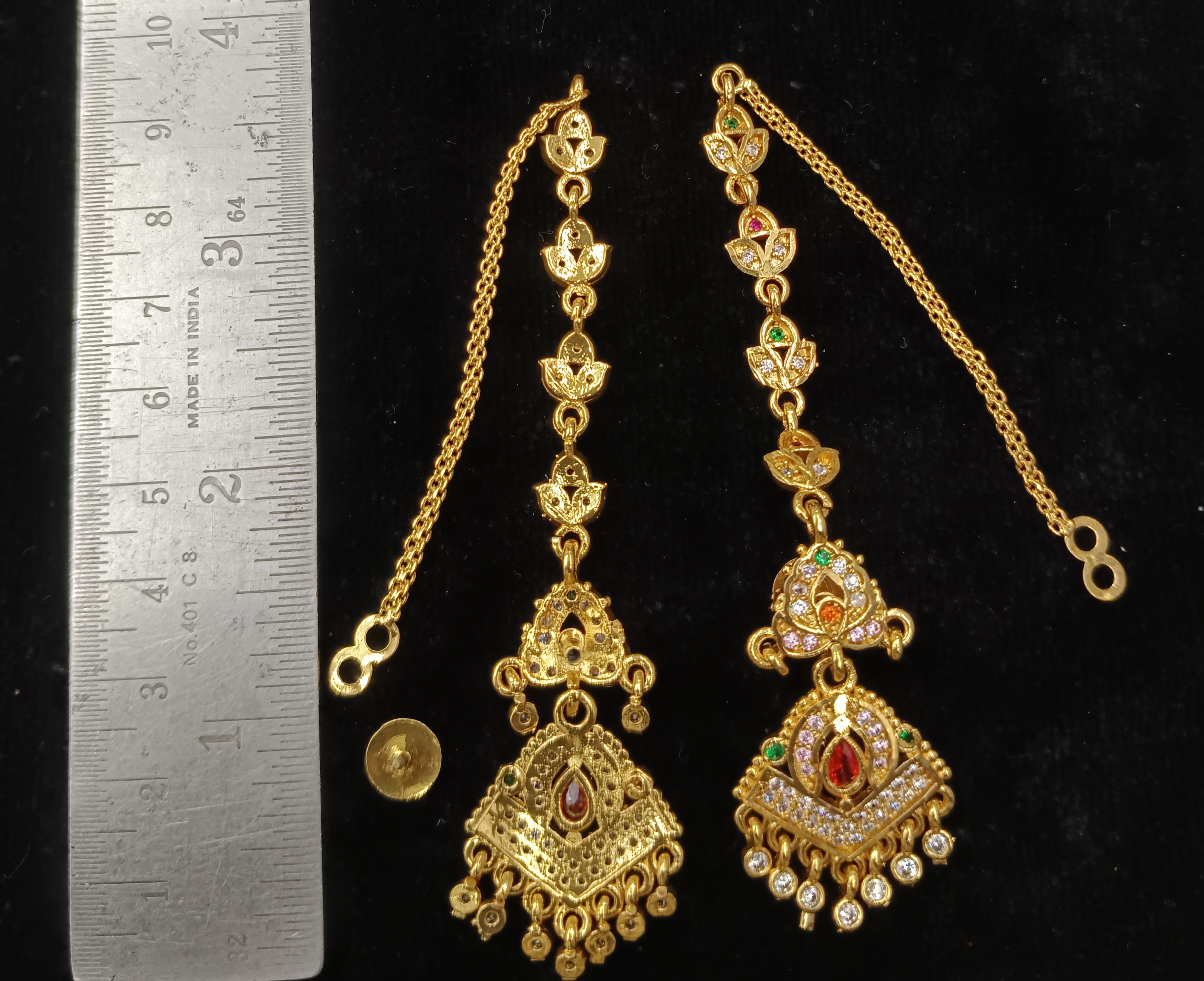 Earring with chain/jumar jela/earring bala/rajputi earring/sui dhaga