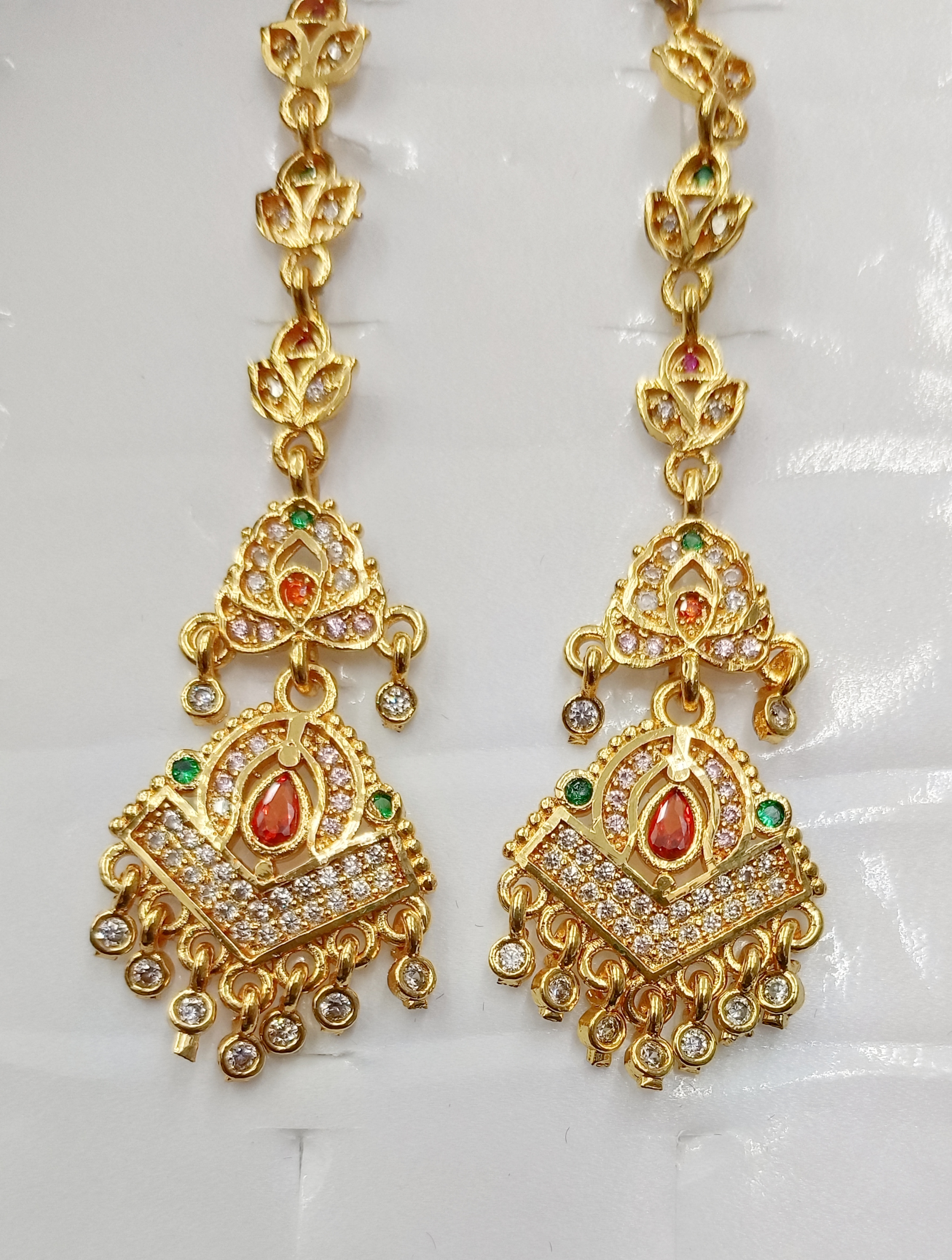 Earring with chain/jumar jela/earring bala/rajputi earring/sui dhaga
